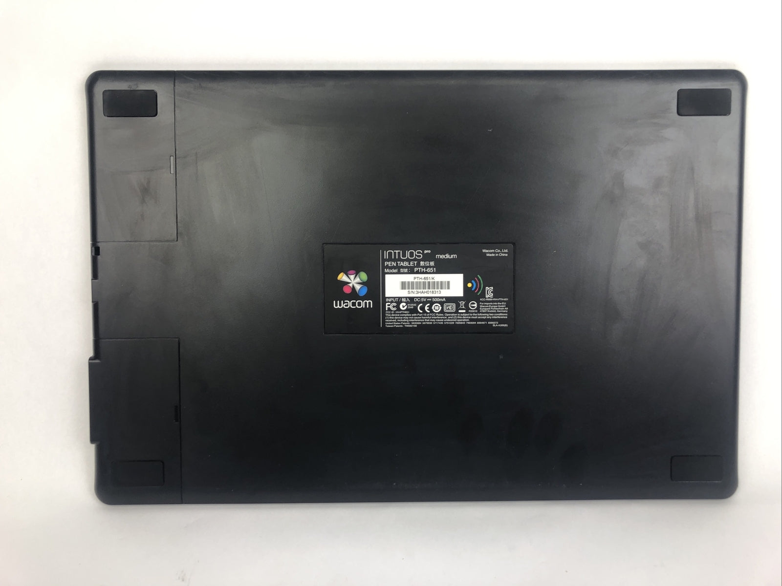 OEM Wacom PTH-651 Intuos Touch Tablet Medium Sized - Black - No Pen, Power Cord