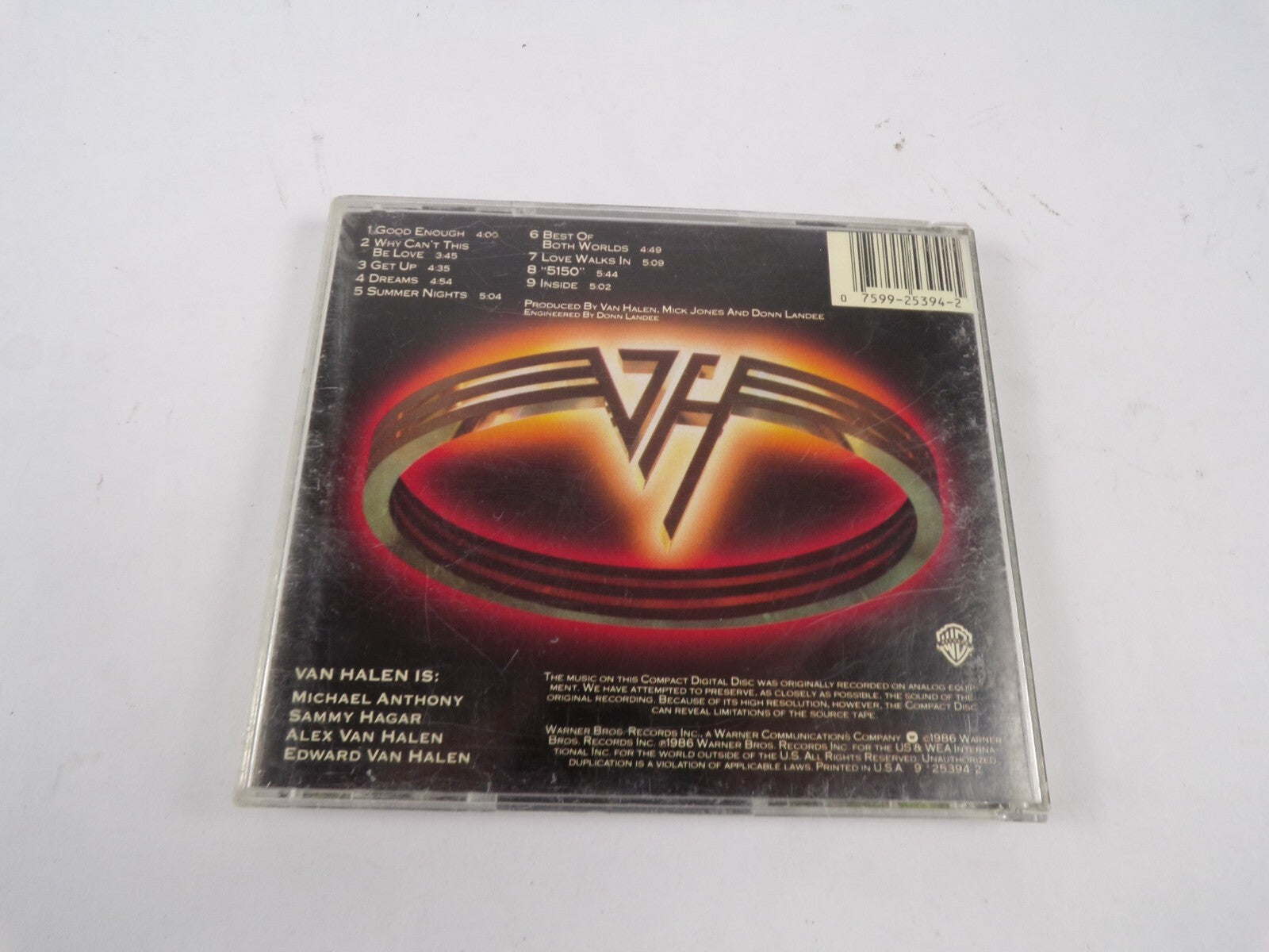 Van Halen Warner Bros Good Enough CD#61
