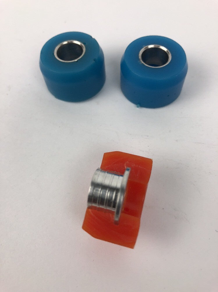 Bones Style DOUBLE BARREL Skateboard Bushings Grind King BLUE SOFT 91a Duromtre