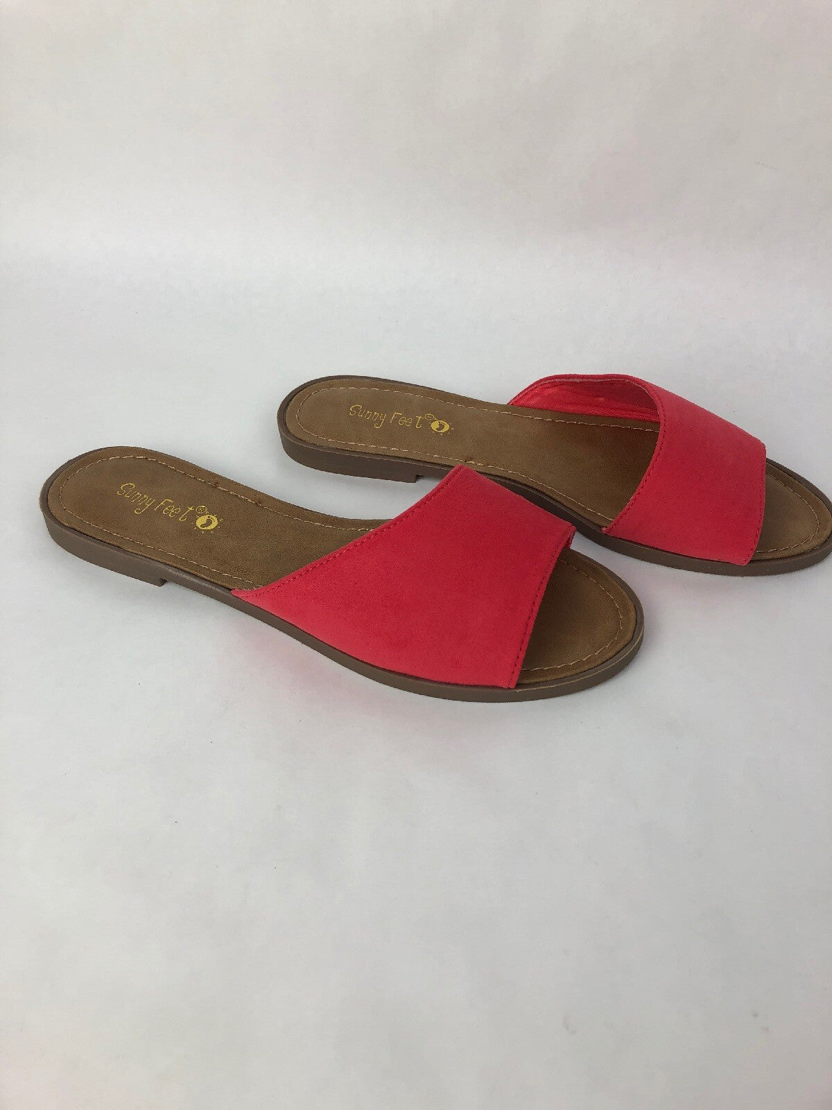 Sunny Feet Hippie-10M Red / Pink Summer Padded Open Toe Women’s Sandals  