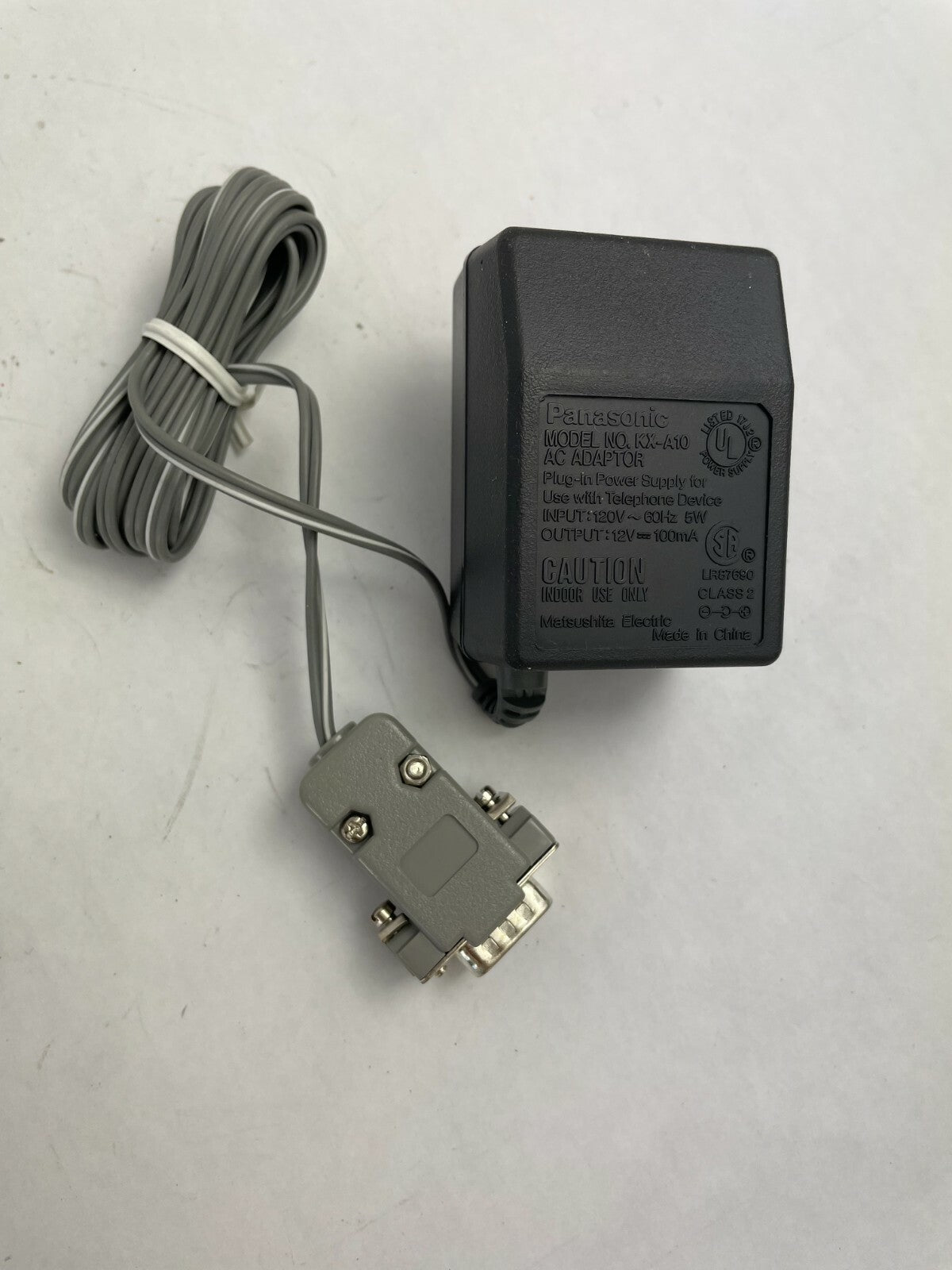 Genuine Panasonic KX-A10 Output 12 V 100 mA Power Supply Adapter A71