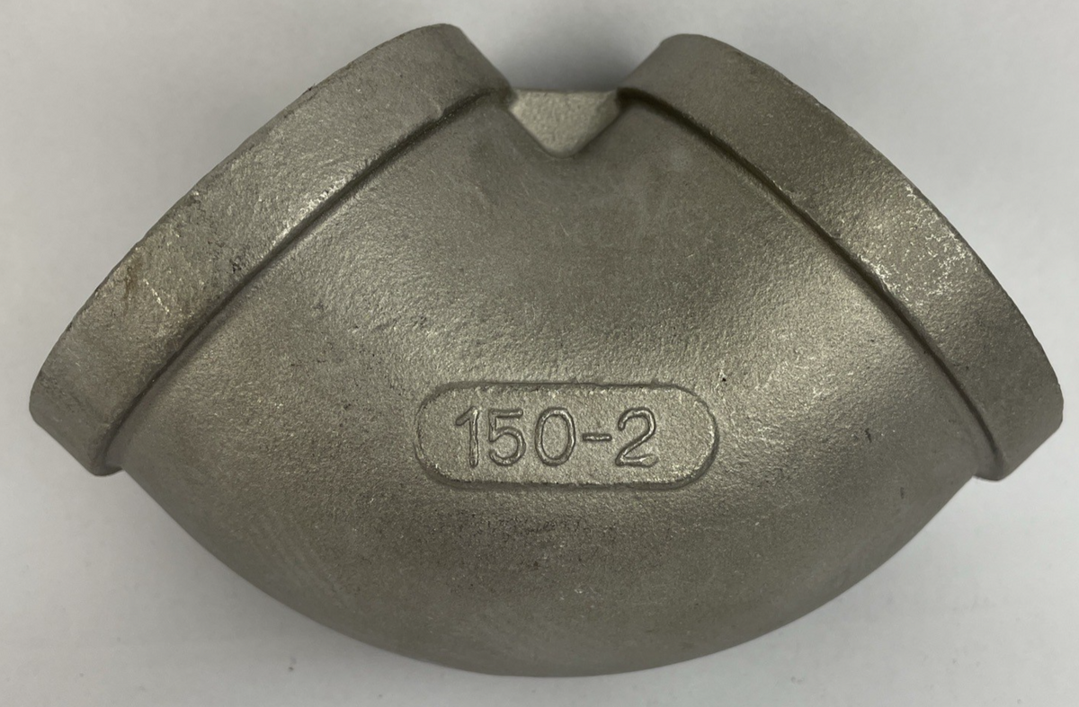 Stainless MB-304 150-2 90 Degree Elbow Pipe Fitting Threaded