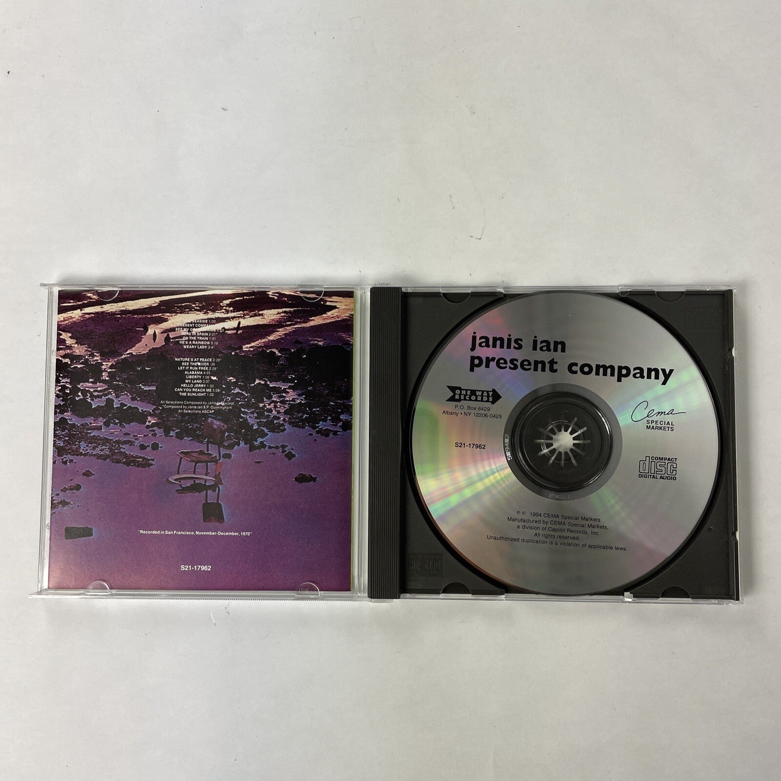 Janis Ian - Present Company  (Cd 1994)  #20