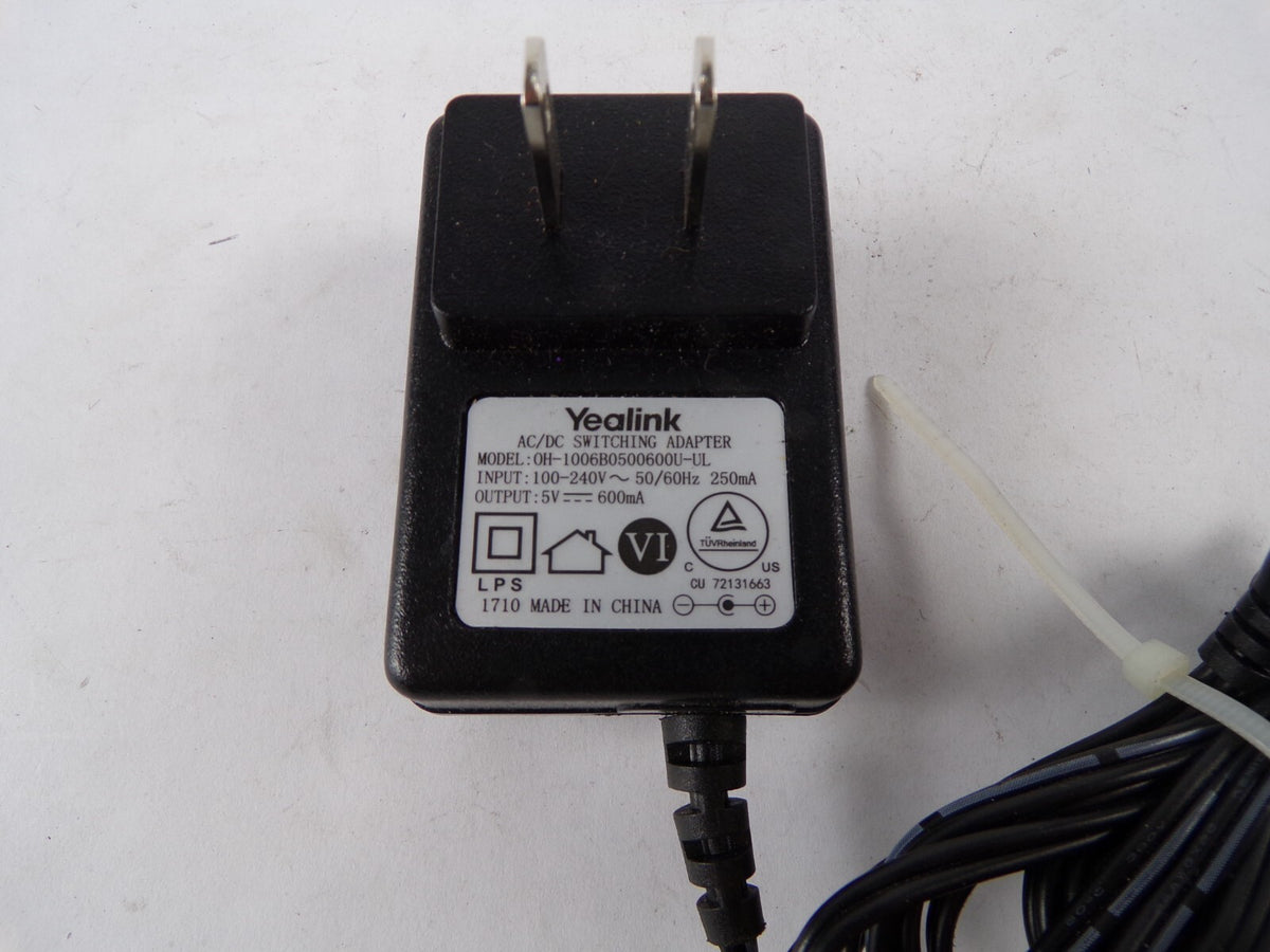 Genuine Yealink OH-1006B05000600U-UL Output 5 V 600mA Power Supply Adapter A43