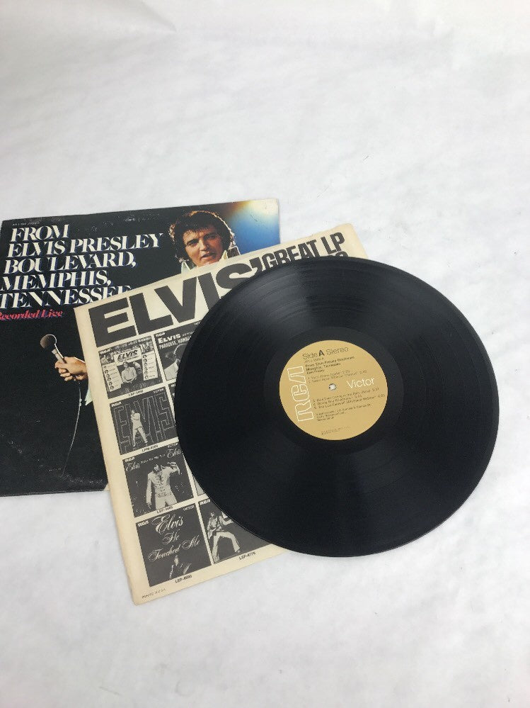 33 1/3 LP--- ELVIS PRESLEY:  FROM ELVIS PRESLEY BOULEVARD, MEMPHIS, TENN. (LIVE)