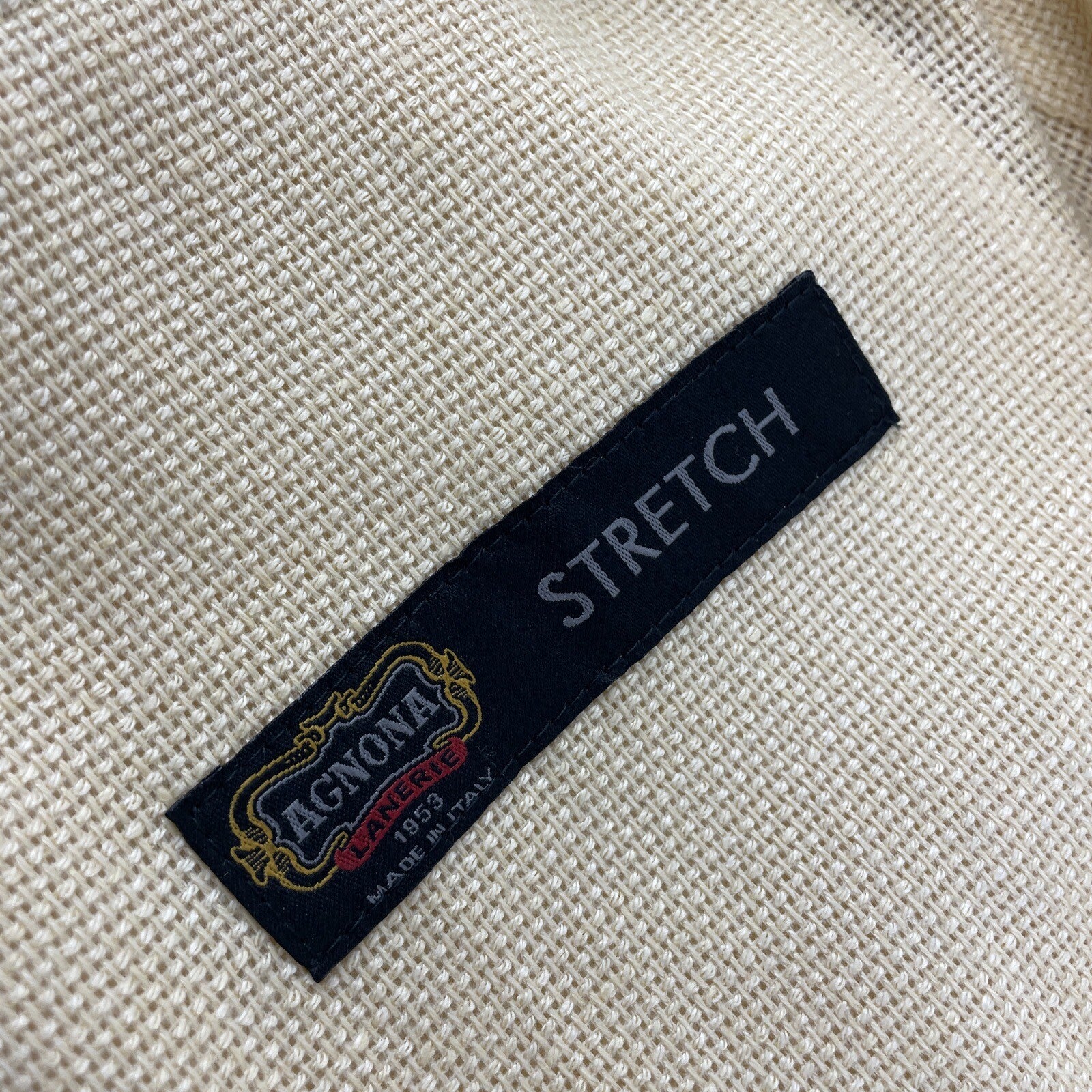 Rare NWT Agnona Men's New Wool stretch  2 Pocket 4 Button Creme Jacket Nordstrom