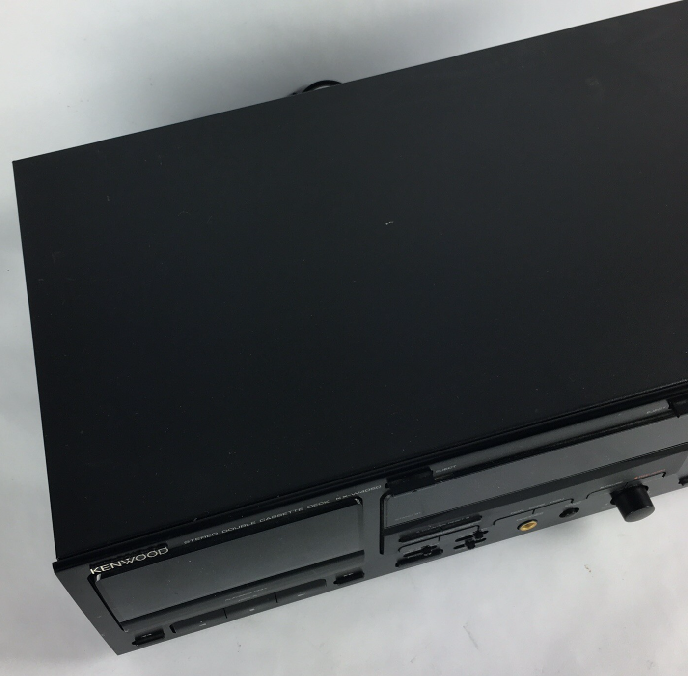 Vintage Kenwood KX-W4050 Stereo Dual Cassette Deck Powers On Does Not Engage
