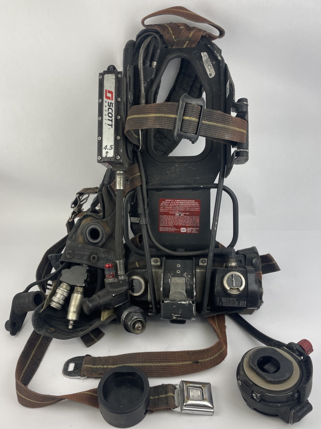 SCOTT SAFETY 4.5 4500 SCBA Air Pack Harness EZ-Flow Air Pak Plus with Sensor   e