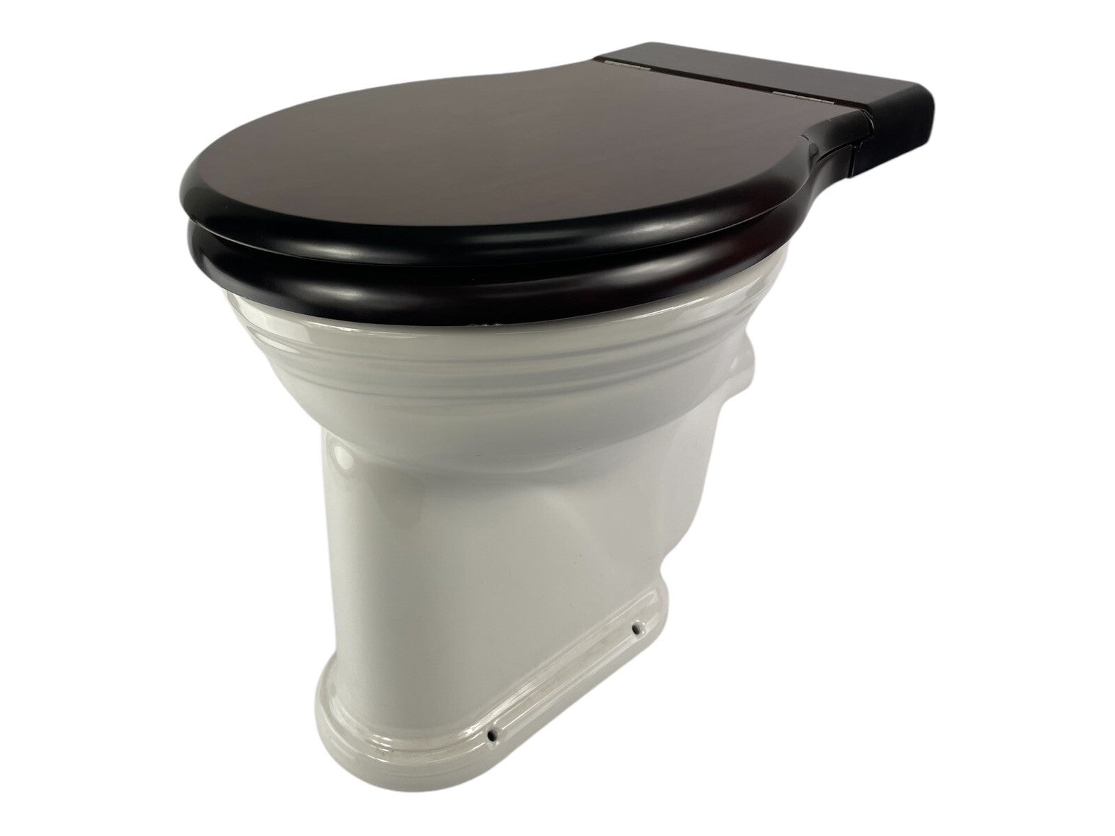 Thomas Crapper high level toilet bowl with seat traditional Victorian bathroom fixture no tank