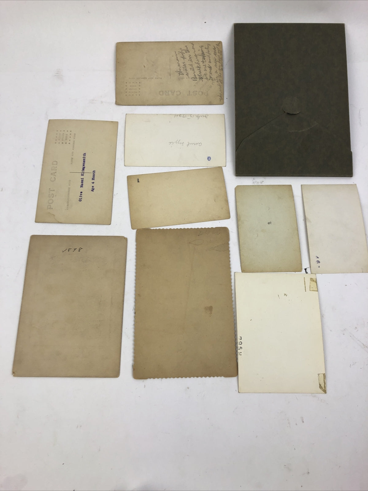 10 x Antique Photo Mixed Lot 1800's Baby Infant Woman Man - Please review Images
