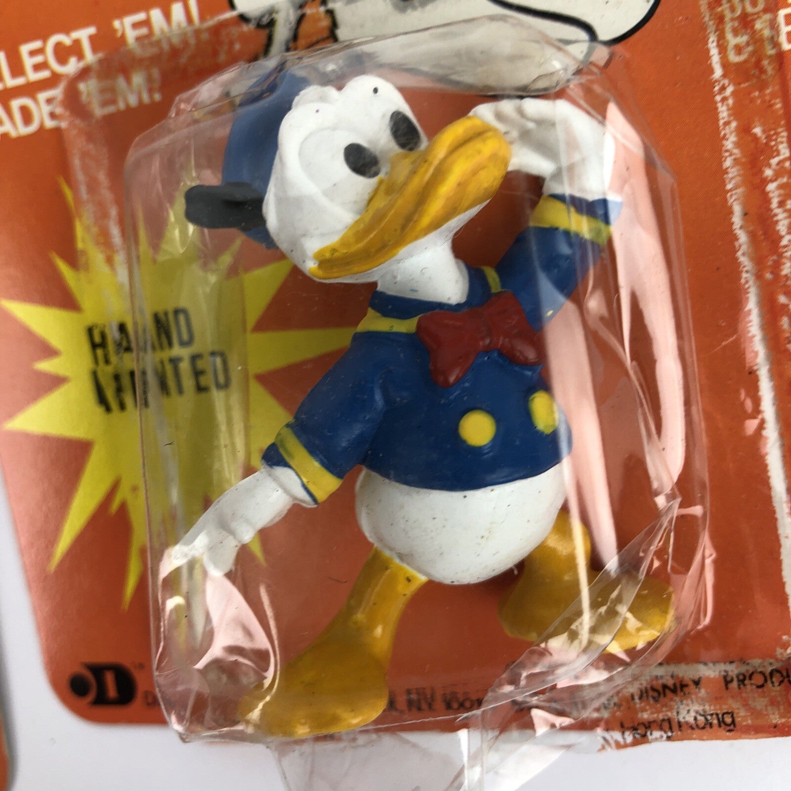 DISNEY-KINS HAND PAINTED  MICKEY MOUSE Donald Duck 2" SOFT & BENDABLE BY DURHAM