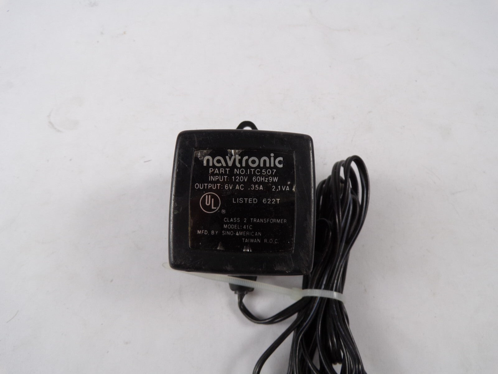 Genuine Navtronic IT507 Output 6 V 0.35 A Class 2 Power Supply Adapter A43