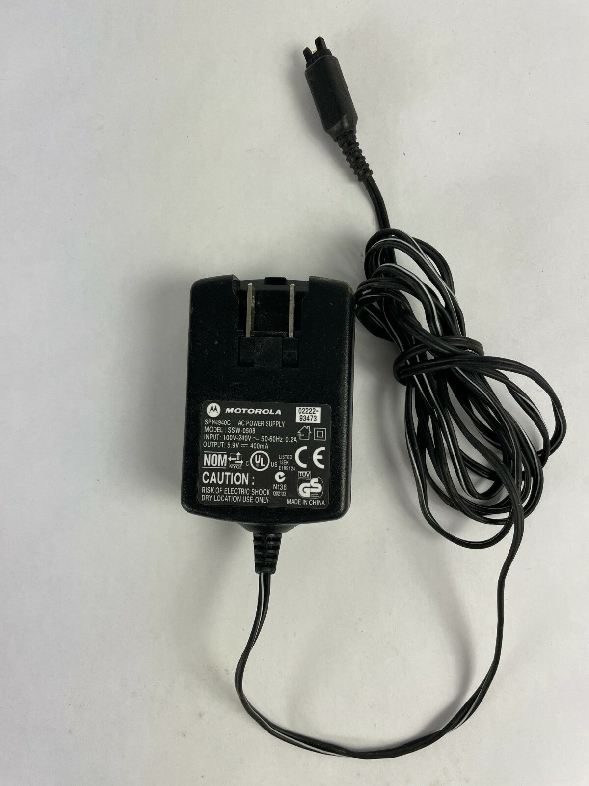 Genuine Motorola SSW-0508 AC Adapter Output 5.9 V 400mA Power Supply Adapter A51