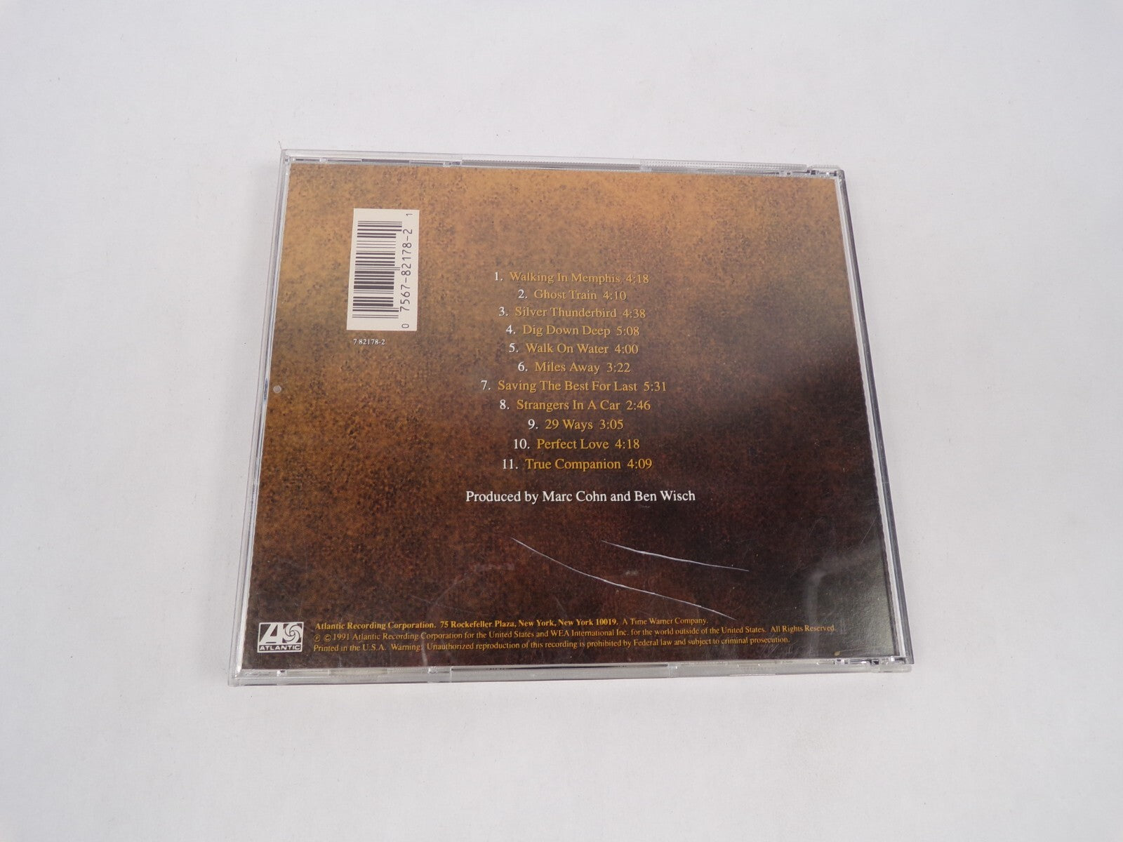 Marc Cohn Walking In Memphis Ghost Train Silver Thunderbird Dig Down Deep CD#63