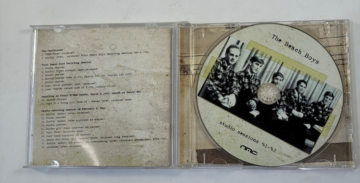 The Beach Boys Studio Sessions 61-62 Burning Airlines CD 2000