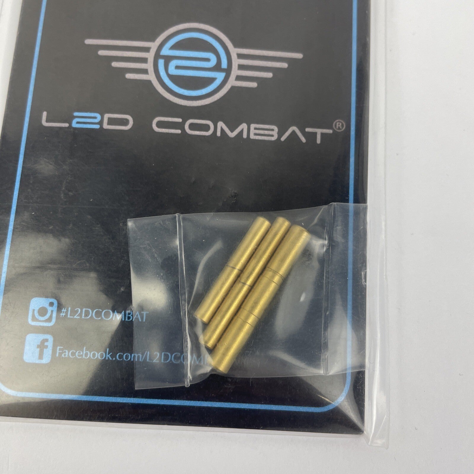 L2D Combat Polished Stainless Steel Pin Set for Glock Gen 5, Goldr NEW USA MADE