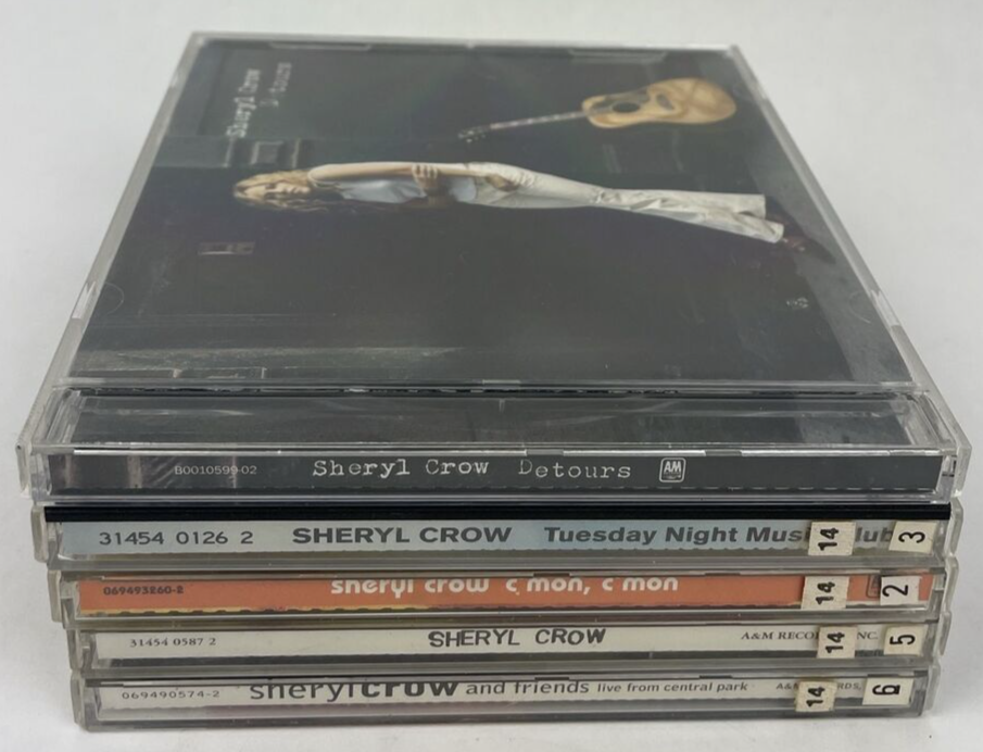 5 x Sheryl Crow Audio CD Lot  C'MON - D Tours - TNMC - And Friends - Self Titled