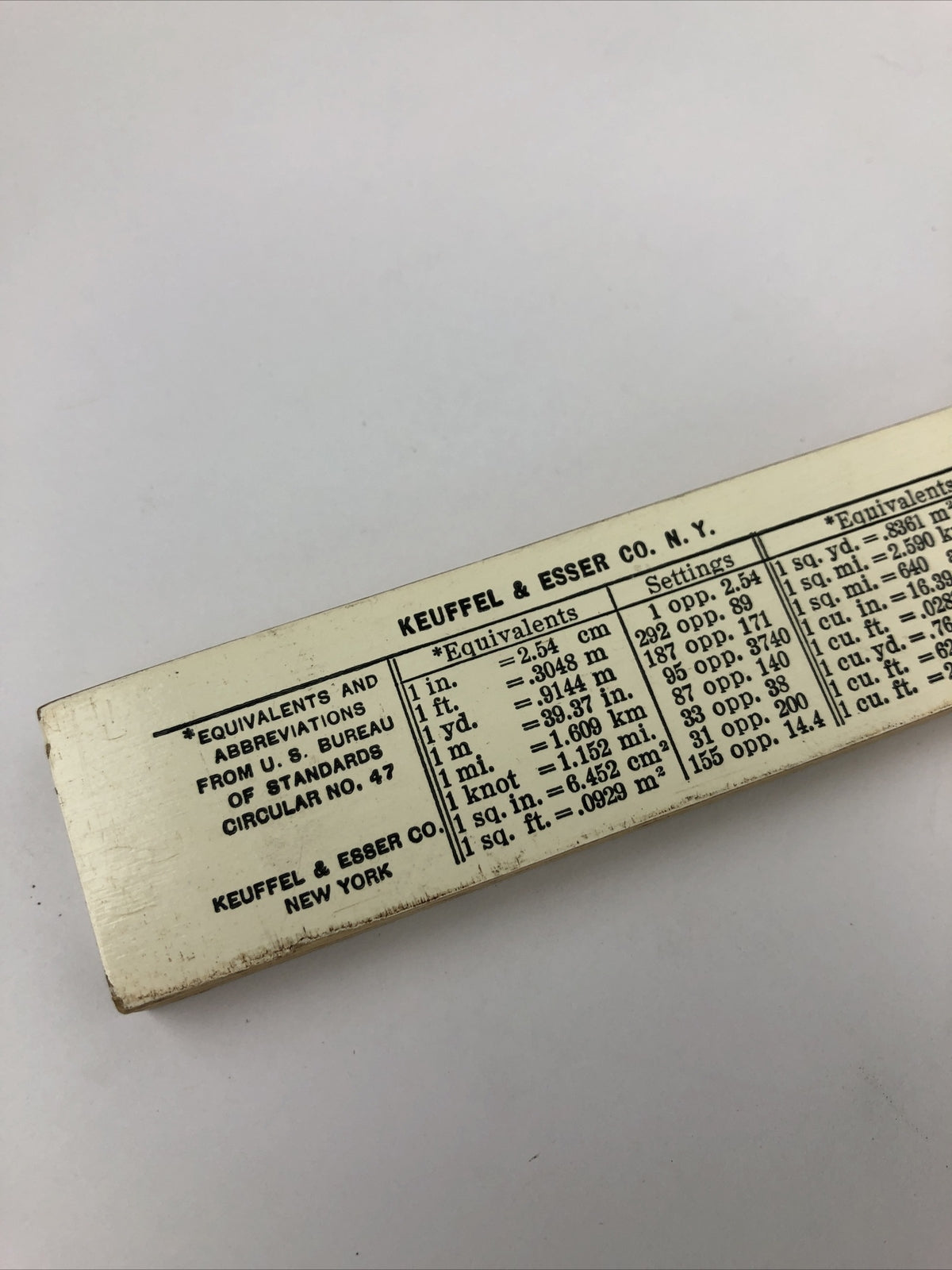 K&E Slide Rule N4058W Original Leather Case complete Made in the USA * VGC