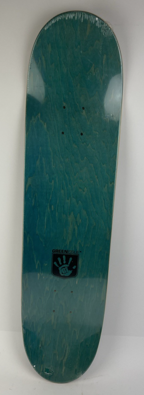 GREEN ISSUE Skateboards Gold Fist Militant Products Skateboard Deck 8.25" - Rare