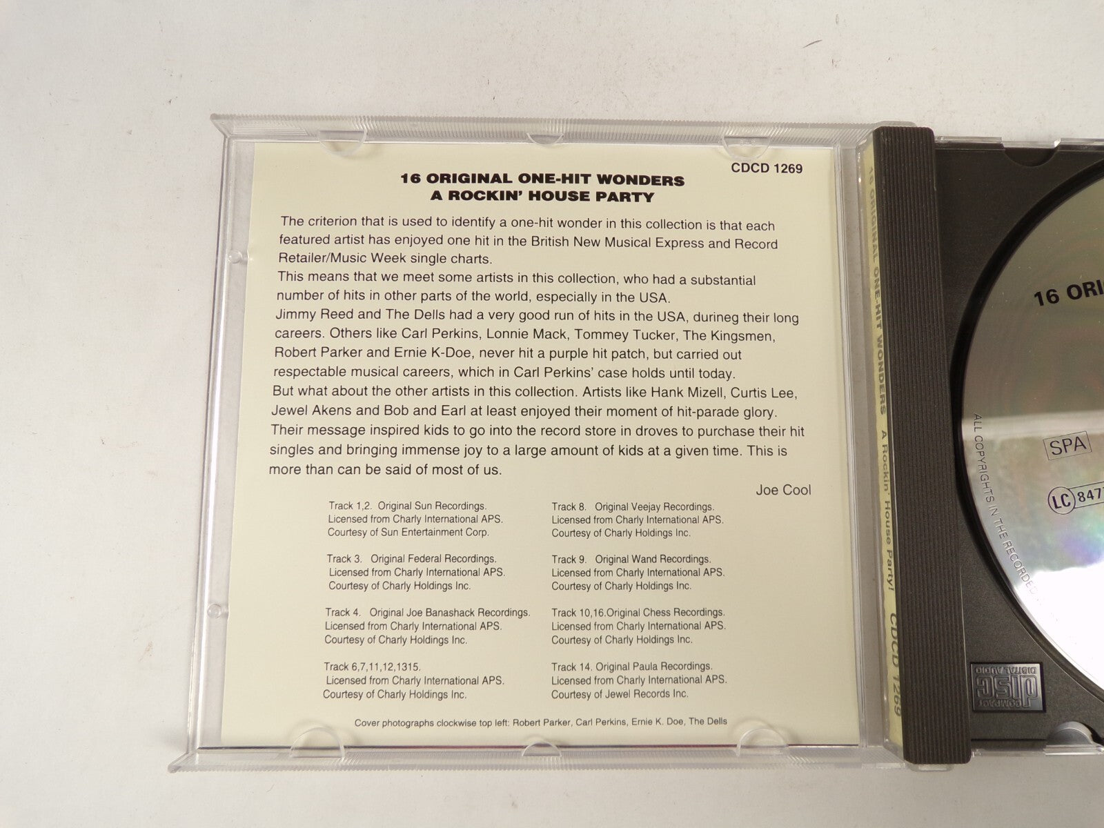 16 Original One-Hit Wonders A Rockin' House Party! Raunchy Louie, Louie CD#45