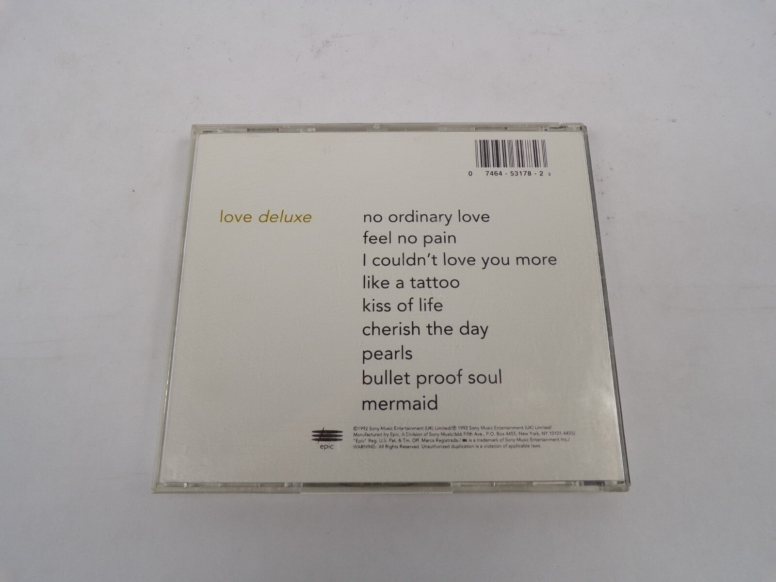 Sade Love Deluxe No Ordinary Loe Feel No Pain I Couldn't Love You More LikeCD#26