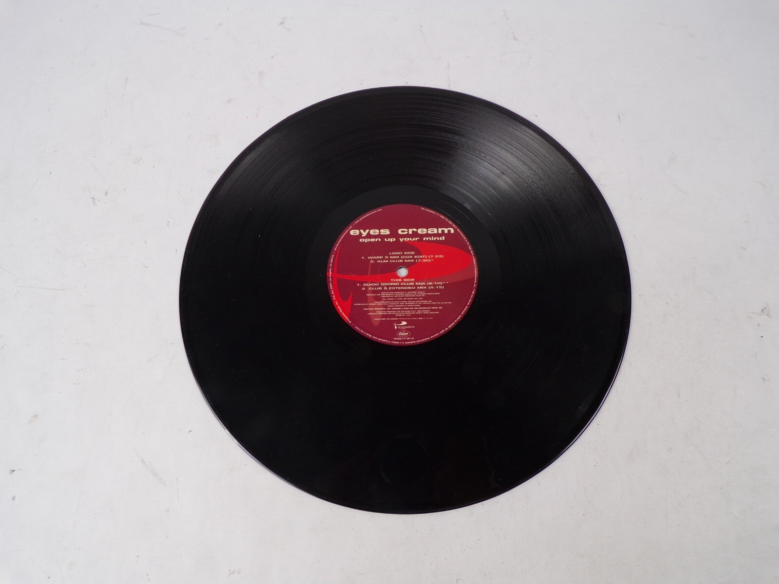 Eyes Cream Open Up Your Mind Guido Osorio Mix KLM Mix Warp 9 Mix Vinyl Record