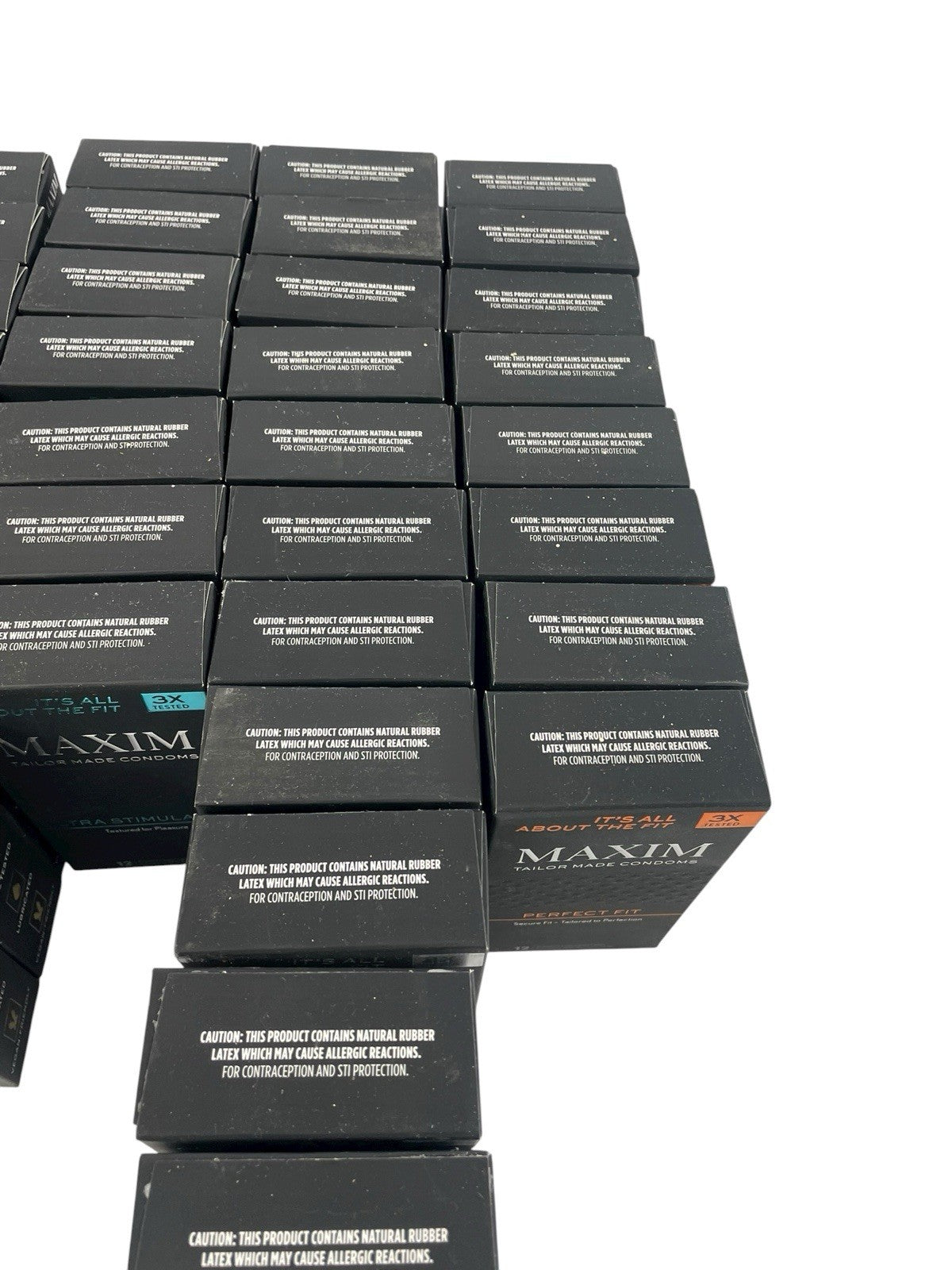 Lot of 561 MAXIM Lubricated Latex Condoms PRO FIT XL ULTRA 3-12C. Boxes EXP 5-26