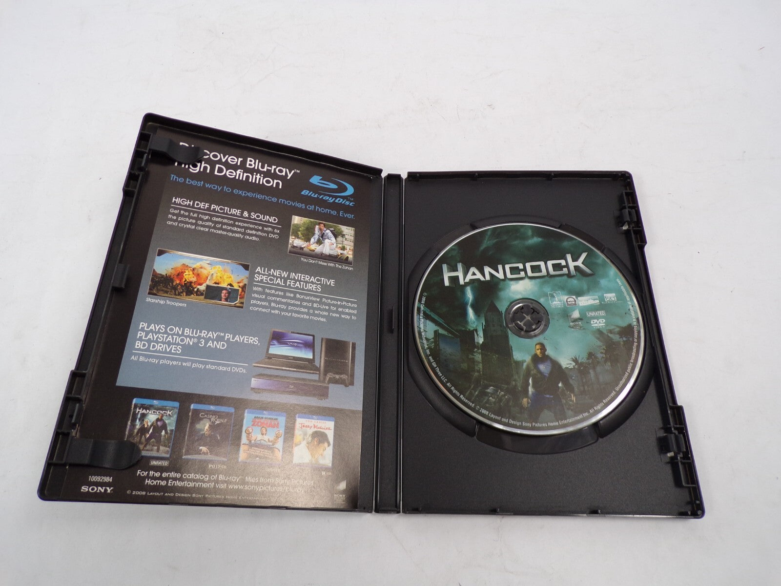 Hancock Will Smith Charlize Theron Disc Unrated Edition  Action & Fun DVD Movies