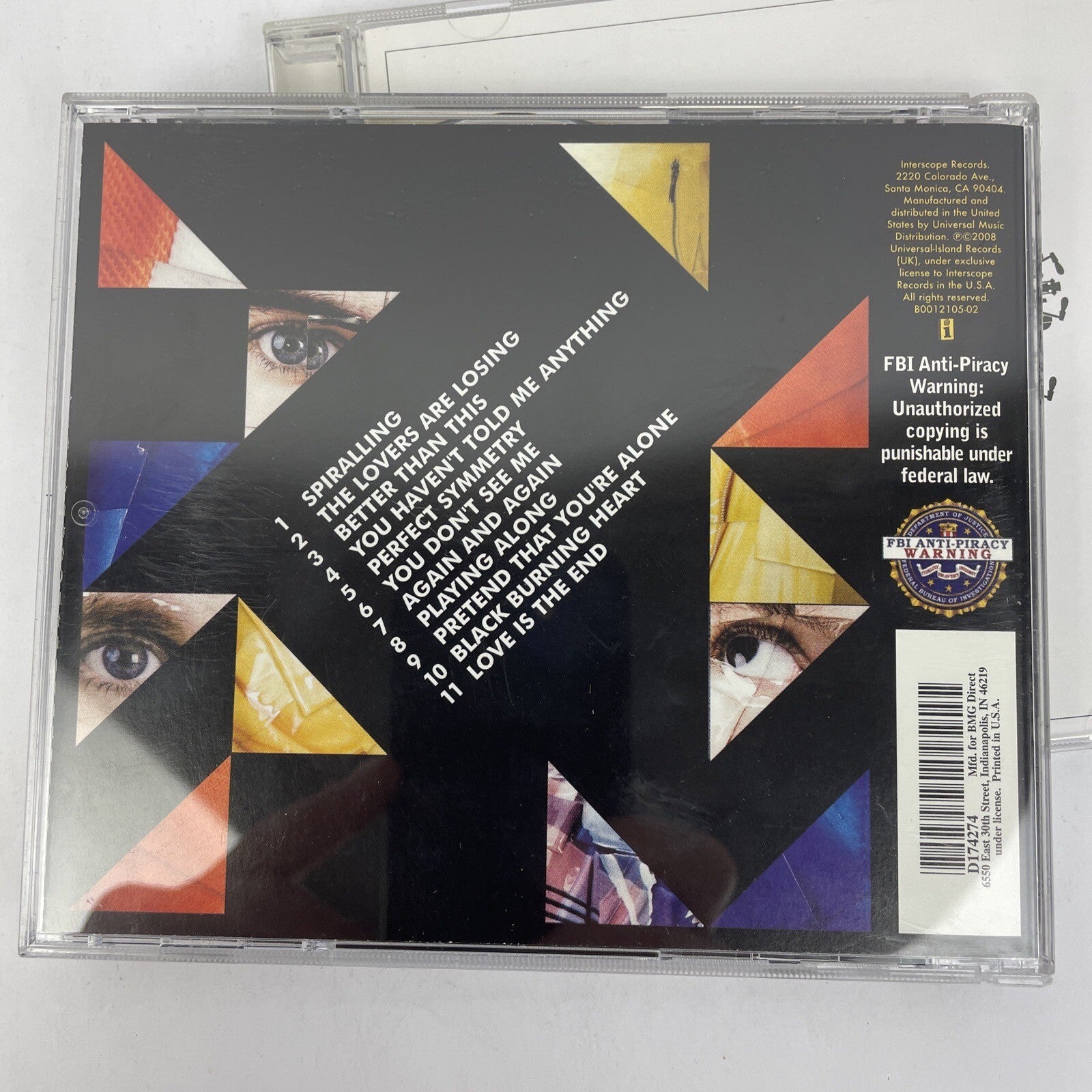 2 x Keane Digital Audio CD Lot - Hopes And Fears 2004 & Perfect Symmetry 2008 JK