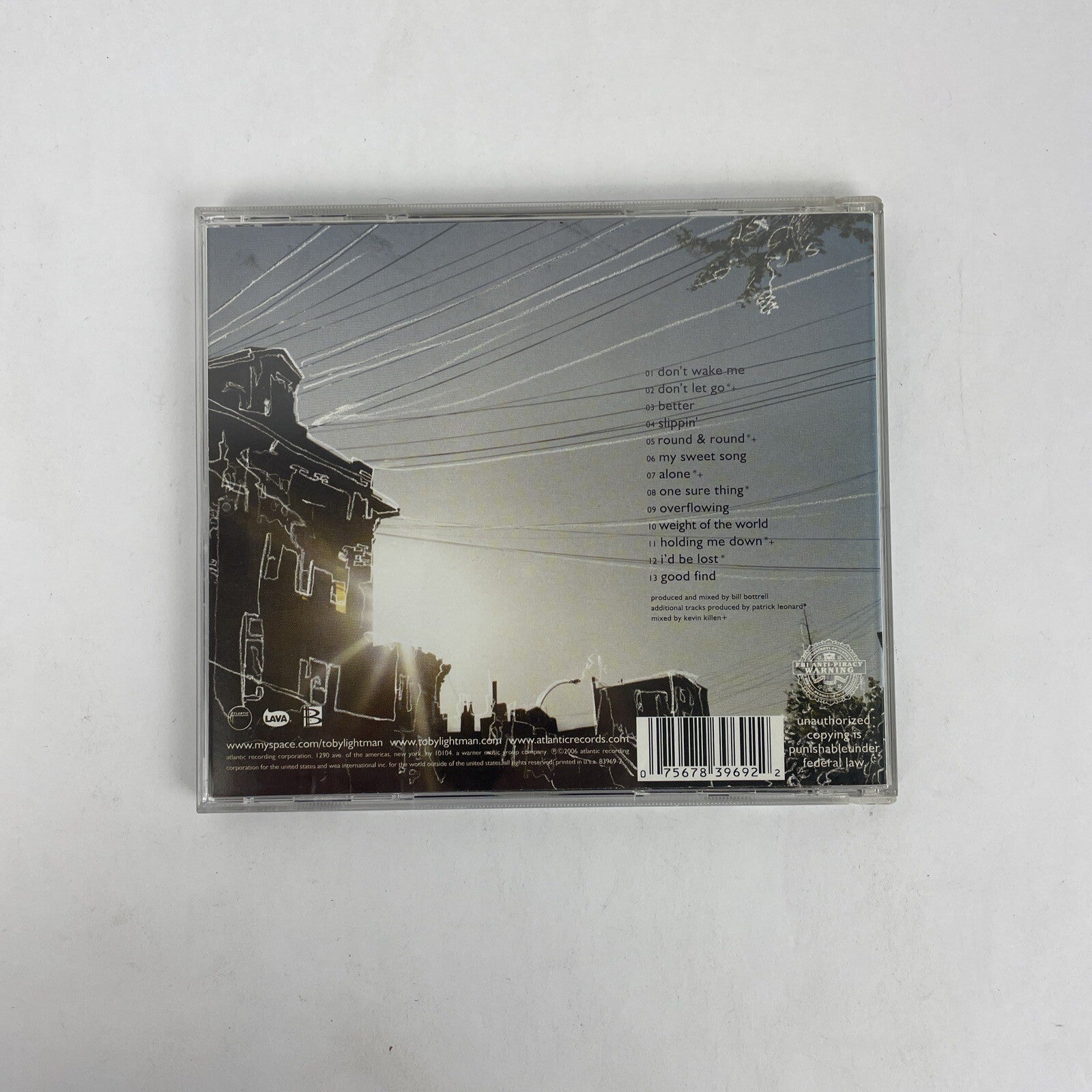 Bird on a Wire by Toby Lightman [Digital Audio CD] 2006 Atlantic Records Signed