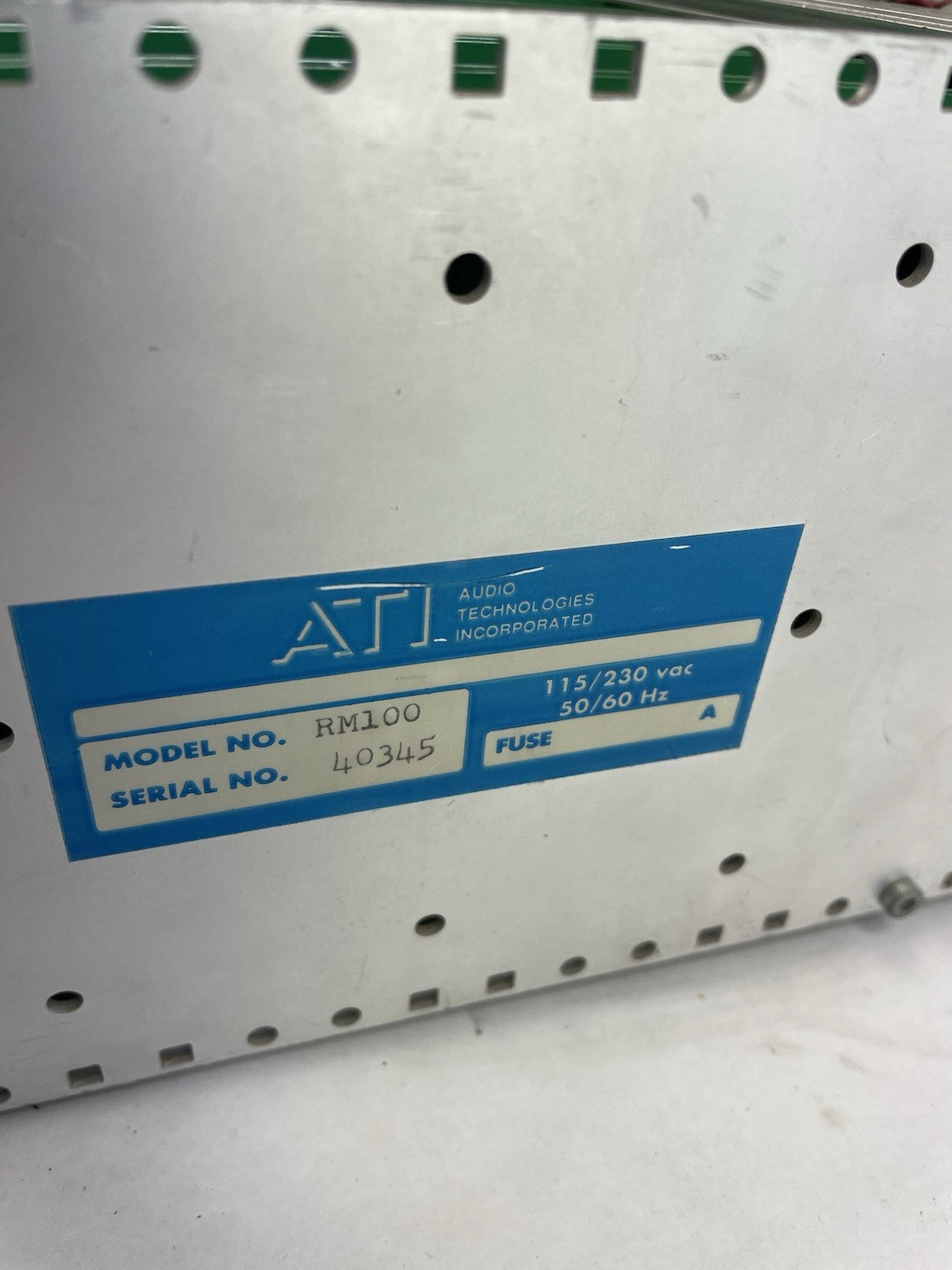 ATI Audio Technologies RM100 Amplifier Rack w/10x MDA-100/2x PS-100 Modules
