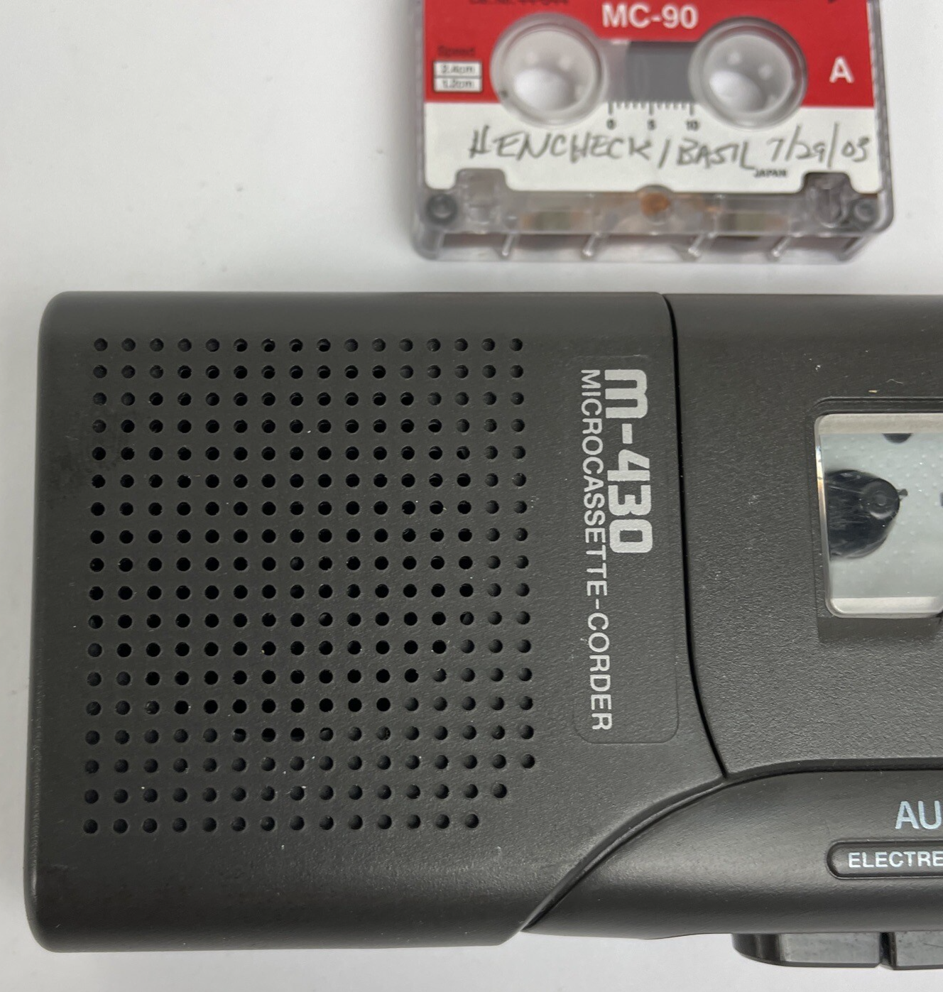 Sony M-430 Microcassette Handheld Tape Voice Recorder - Parts Or Repair