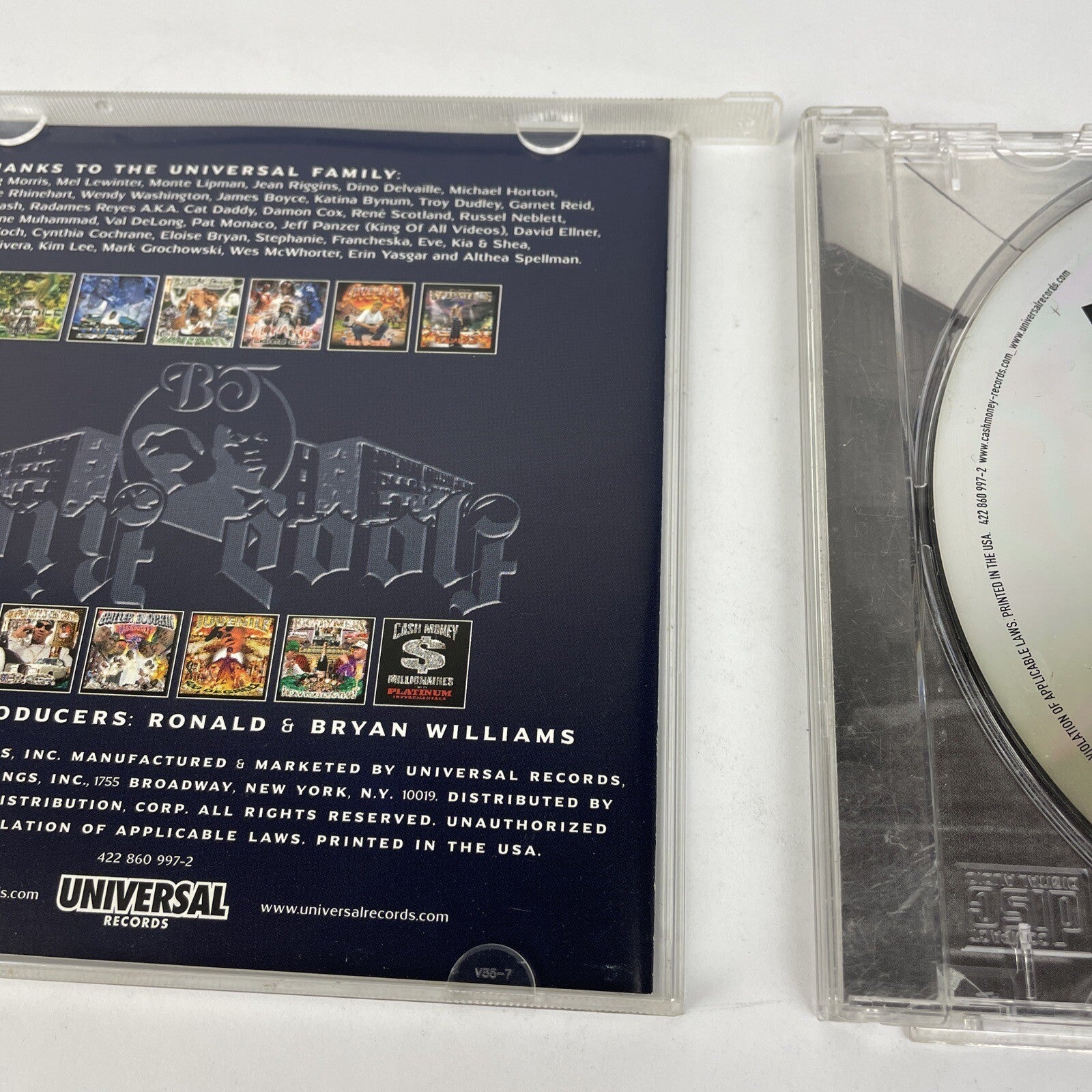 Hood Rich - Big Tymers ( Digital Audio CD, 2002, Album ) Cash Money Records #1