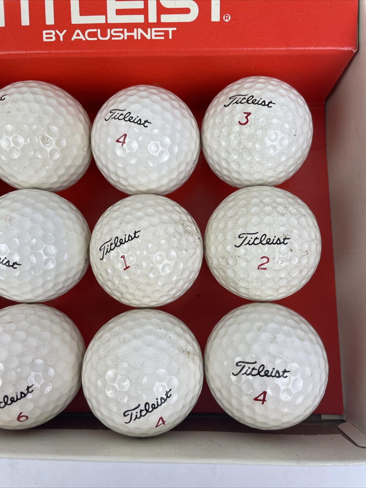 Vintage Titleist by Acushnet golf balls one dozen with original box collectible