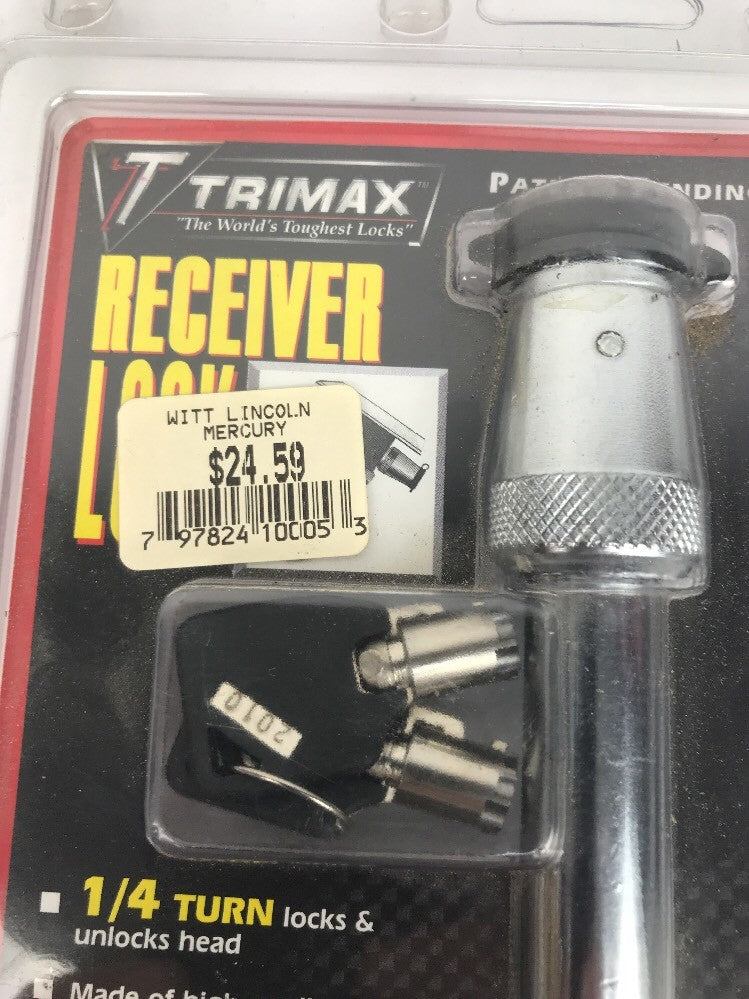 Trimax T3 Premium Chrome 5/8" Keyed Receiver Locking Pin 2 3/4" Span Deal
