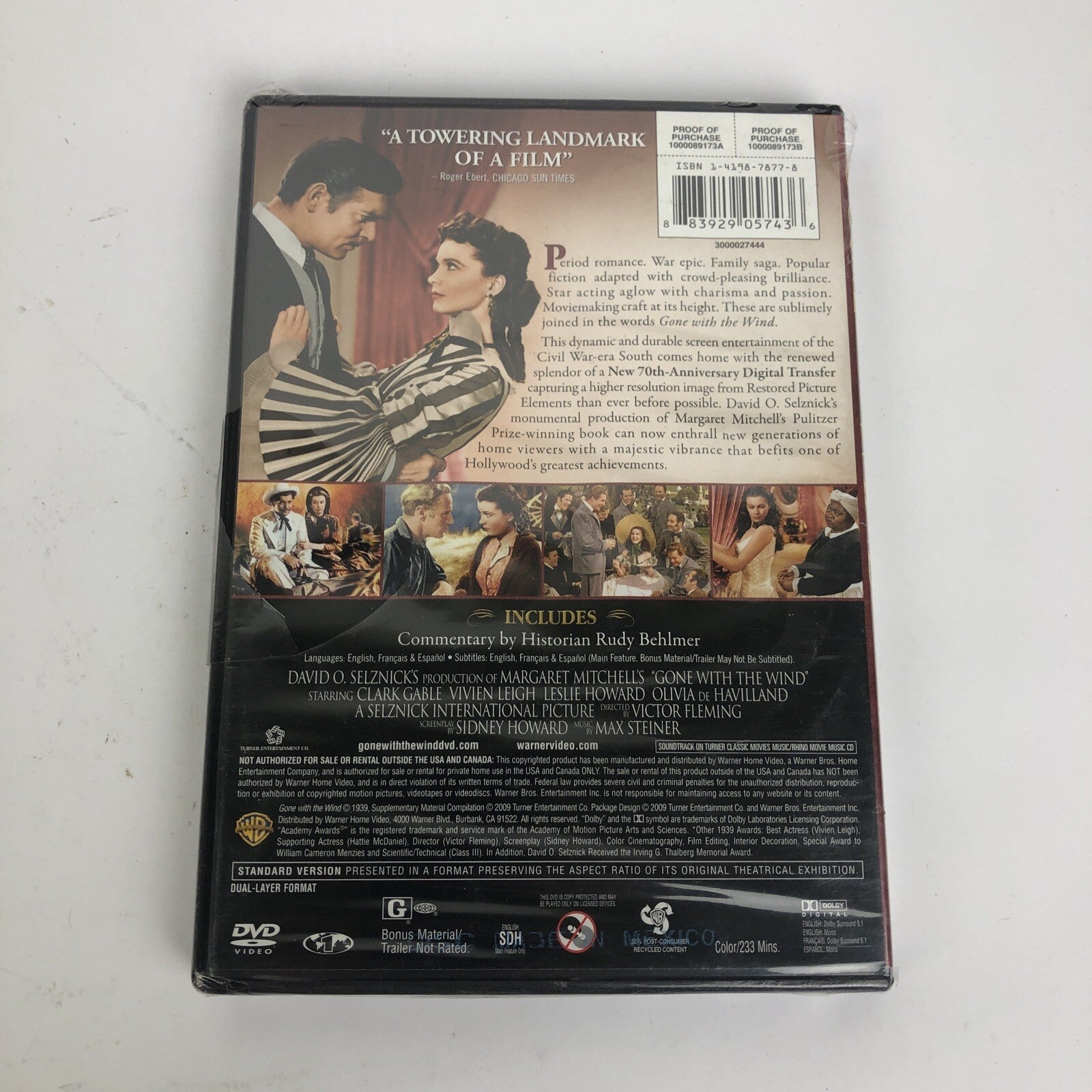 Gone With the Wind [70th Anniversary Edition] New Sealed