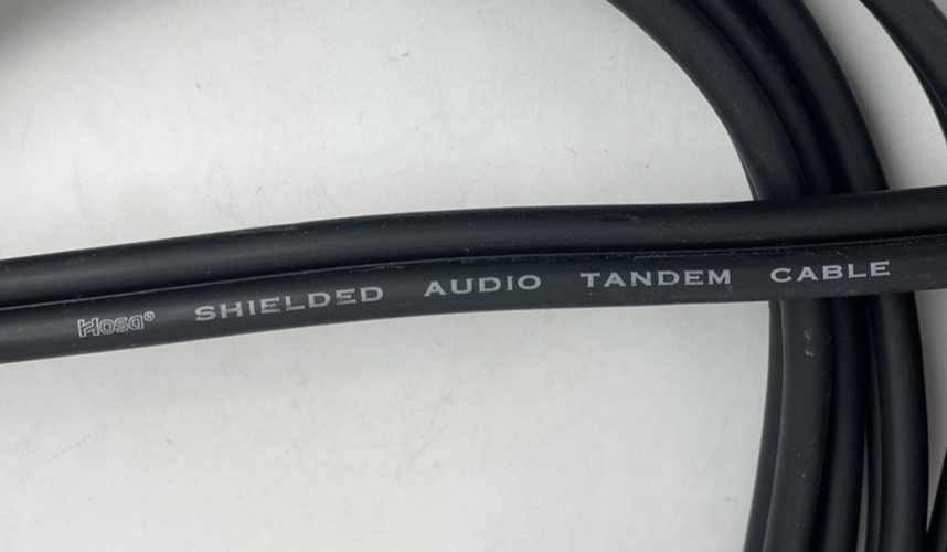 4 x 10' ft Twin Male 1/4" Mono Jack to Stereo 1/8" Jack Shielded Tandem Cable