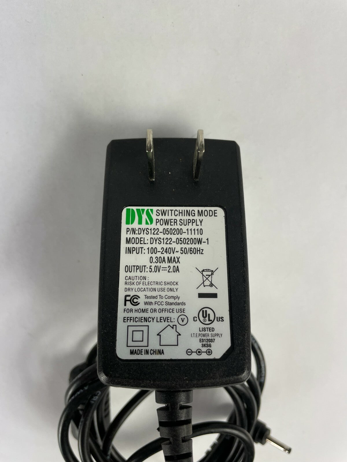 Genuine DYS DYS122 AC Adapter Output 5 V 2 A Power Supply Adapter A29