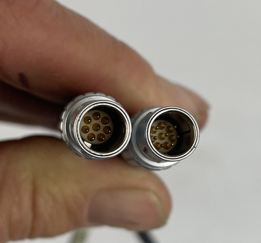 LEMO FGG1B FGG 1B 8 pin Male to LEMO FGG.1B 8 Pin Male ElementTechnica Cord 120"