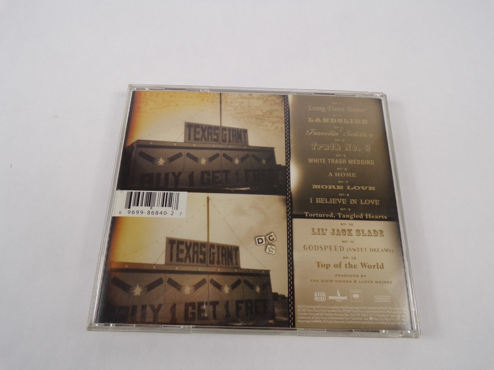Dlxie Chicks Home Open Wide Mouniument Columbia Long Time Gone Landslide CD#59