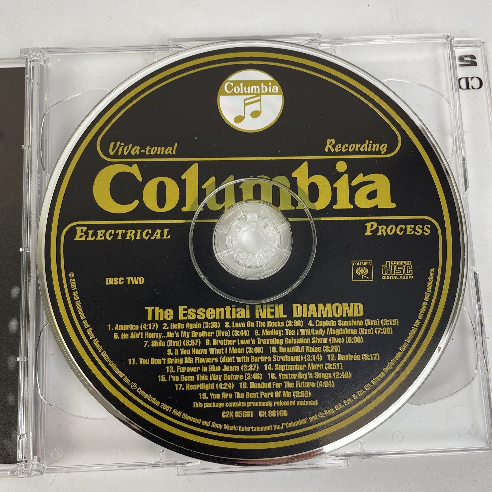 Neil Diamond Audio CD The Essential 70s-80s 38 Song 2 Disc Best of Album #2