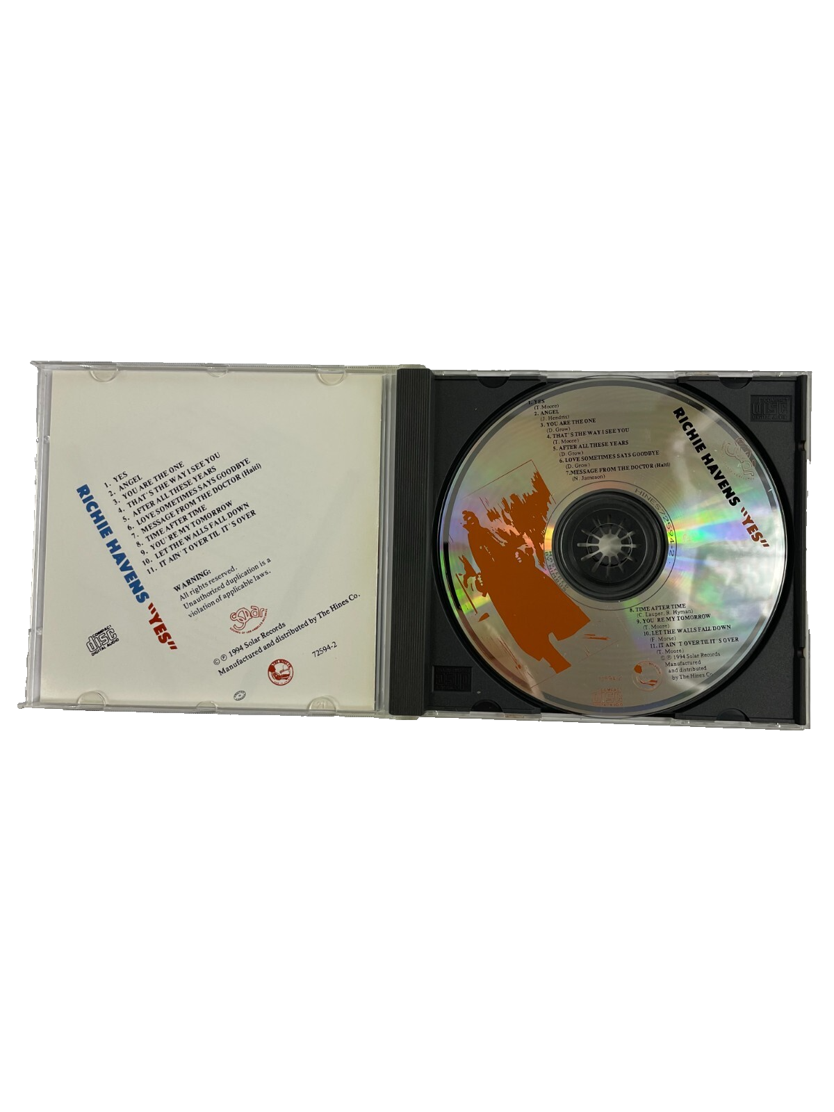 Richie Havens Yes That's The Way I See You After All These Years CD#33