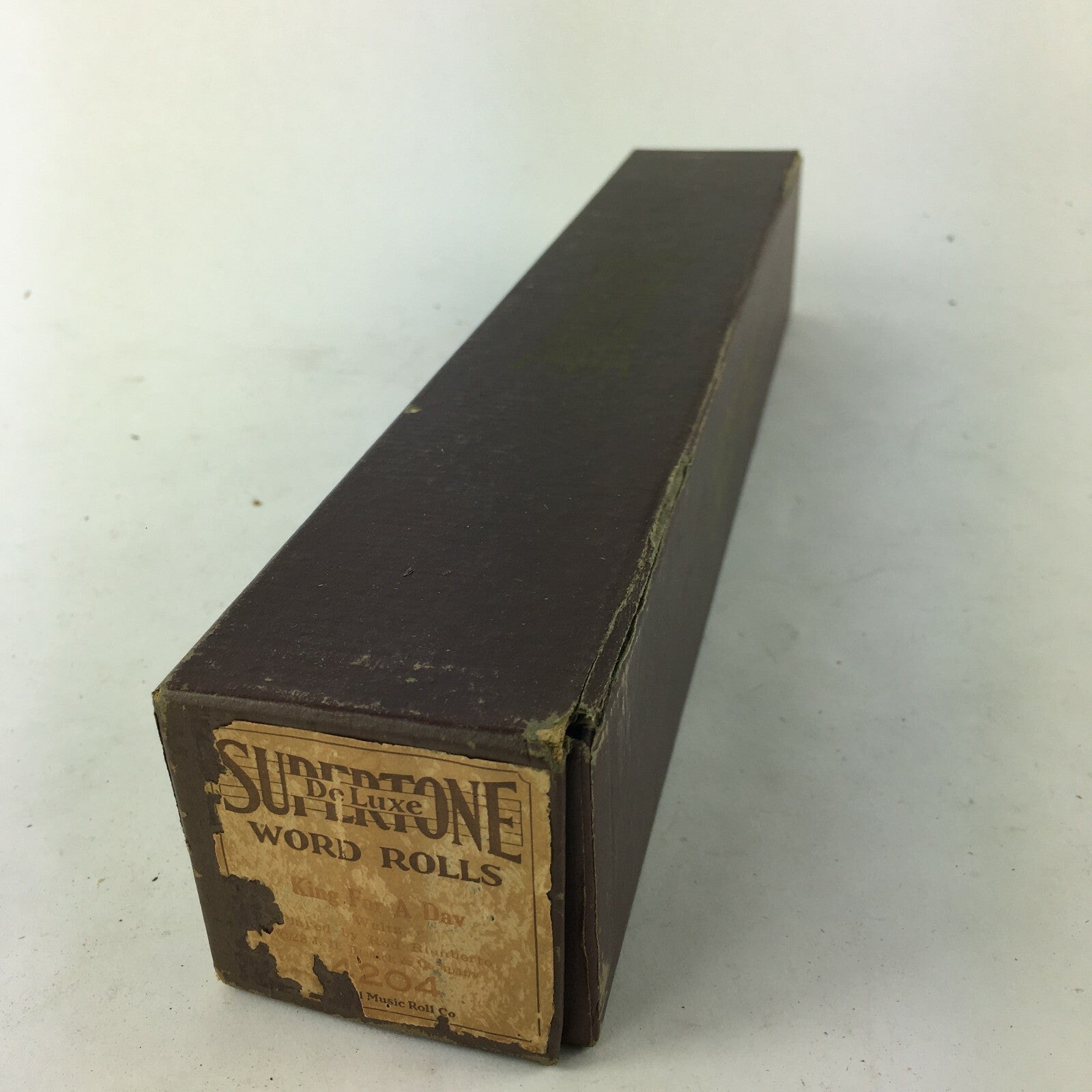 Super Tone Deluxe Word Rolls King For A Day Waltz 4204 Played by Rod