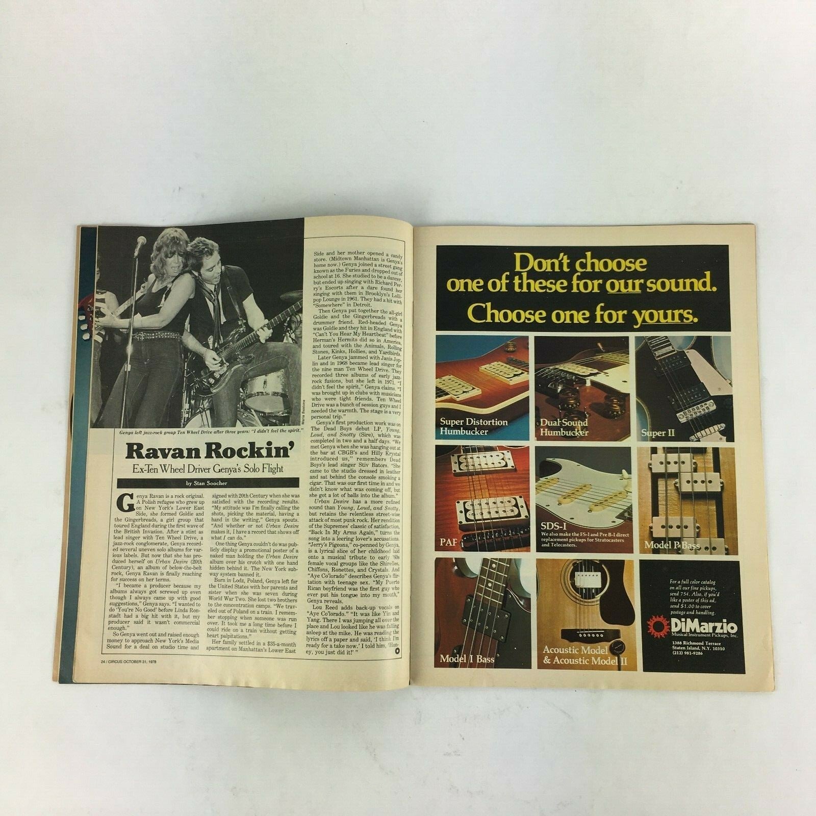 October 31,1978 Circus Magazine Linda Ronstady Cheap Trick Al Stewart Chicago