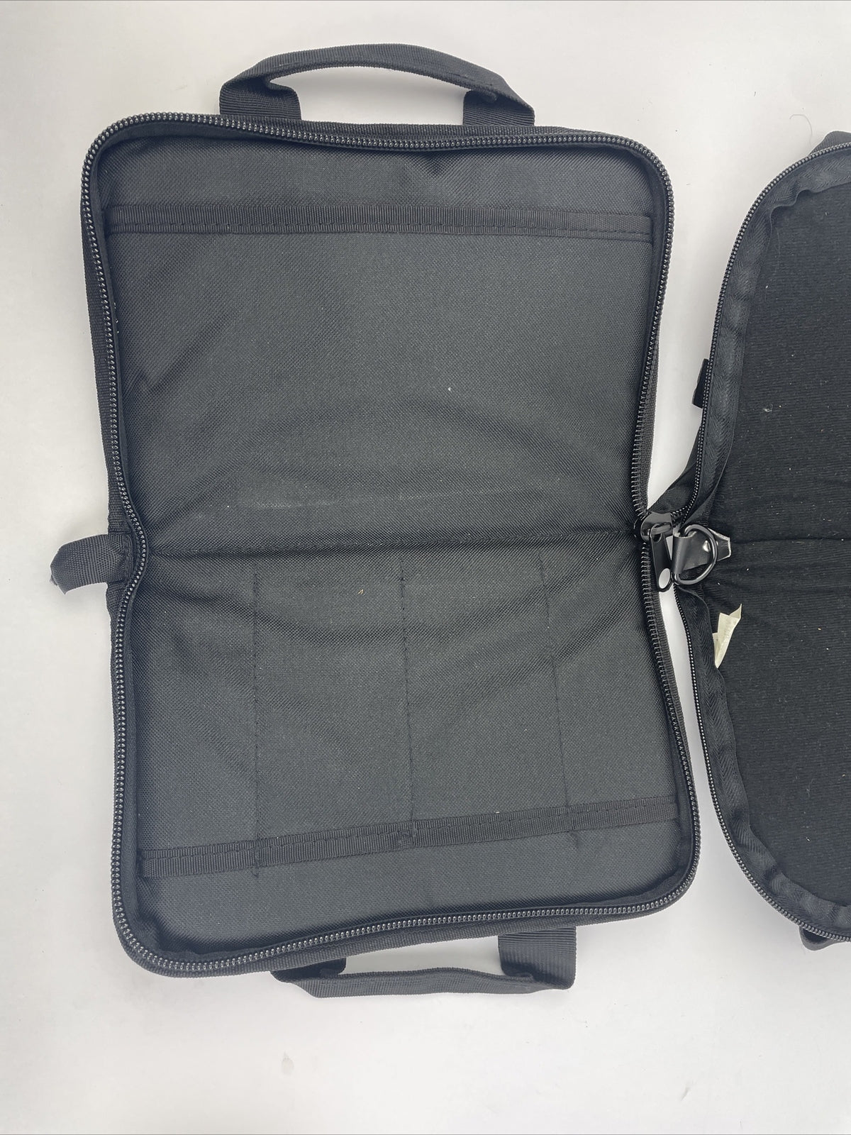 Lot of 2 x SCIPIO Tactical Rugged Double Padded Pistol Gun Ammo Case - Black