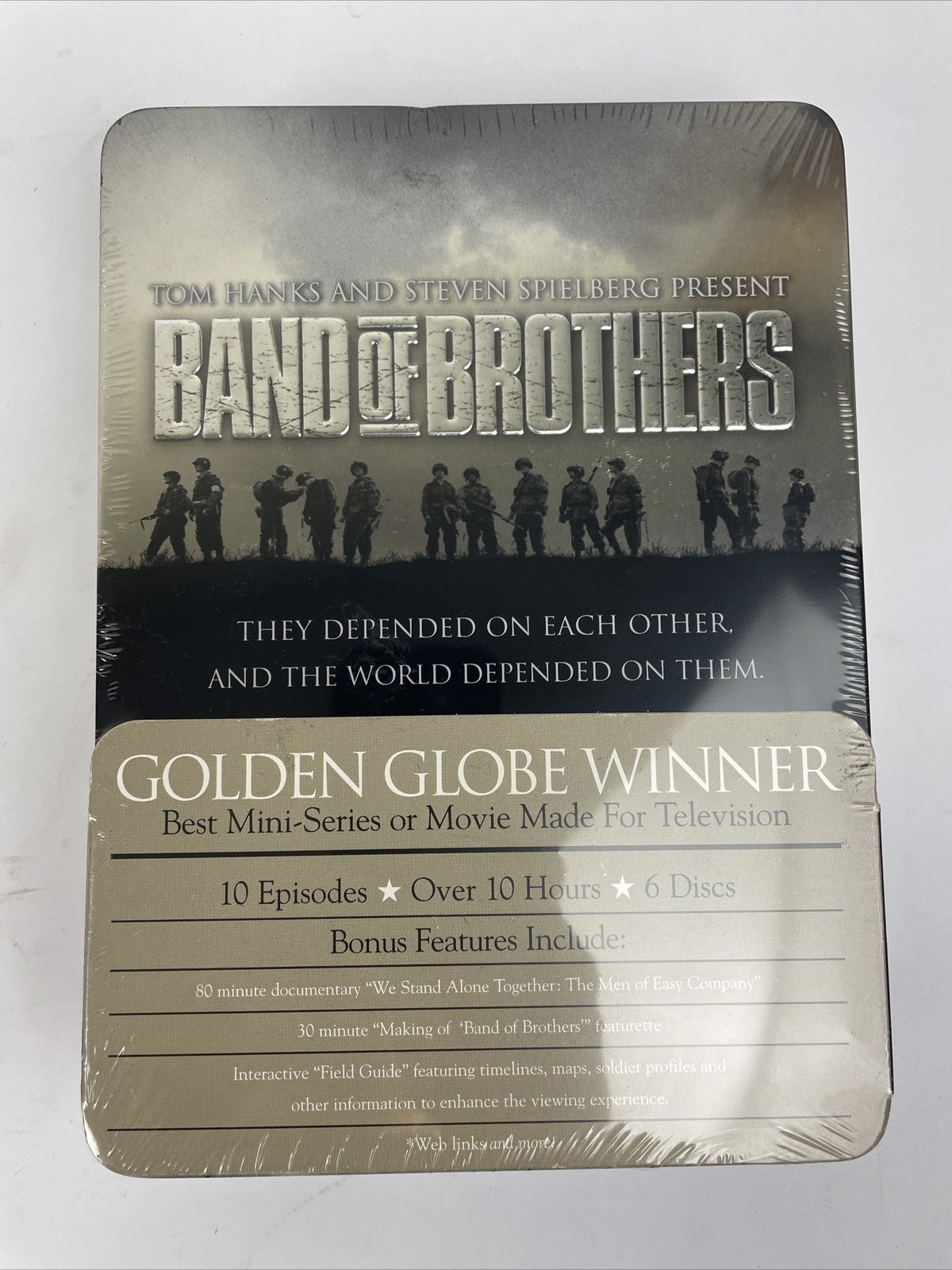 Band of Brothers HBO Complete 6 DVD Metal Tin Box Set WWII Hanks Spielberg