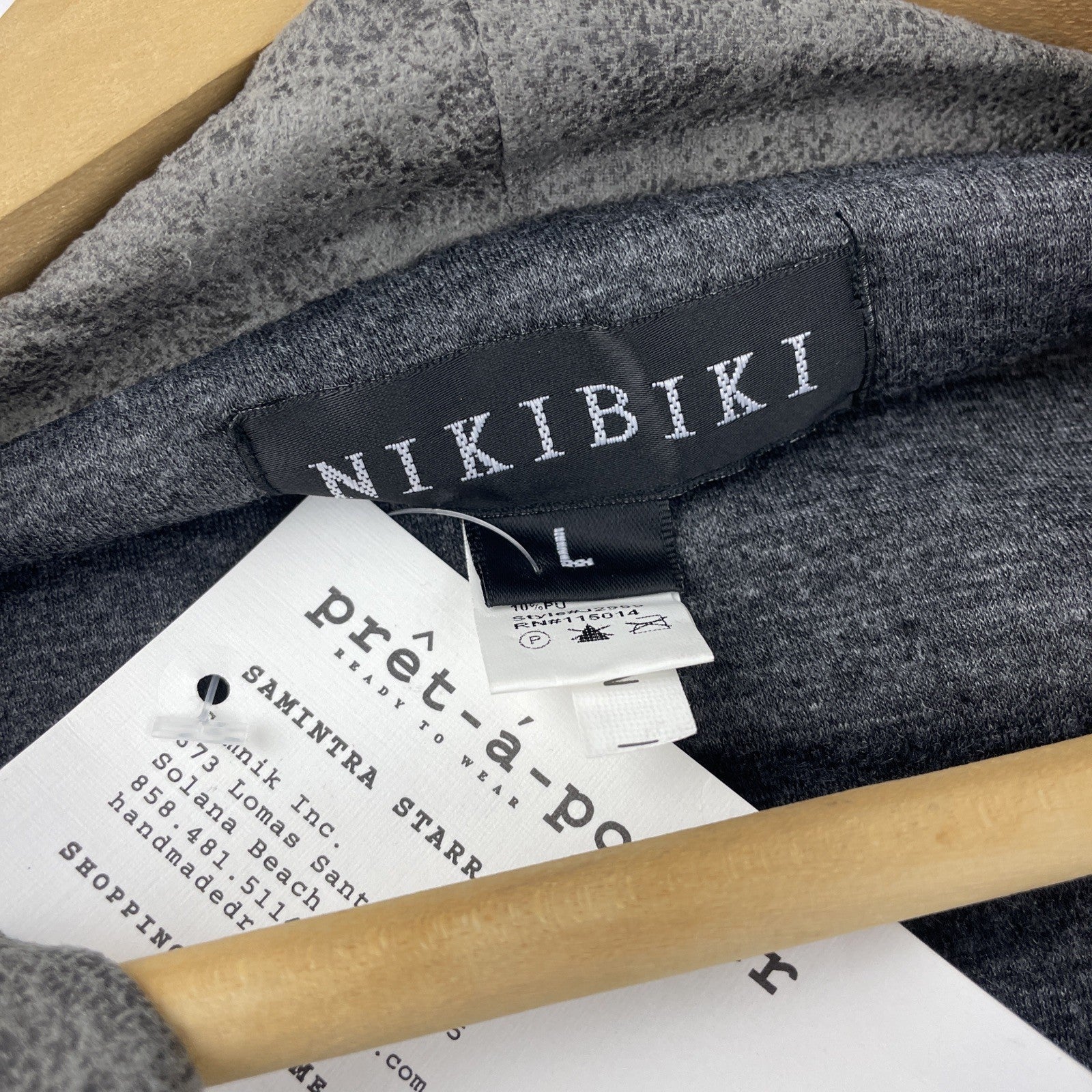 NWT Niki Biki NIKIBIKI Designer Faux Suede Asymmetrical Zipper Moto Jacket Large