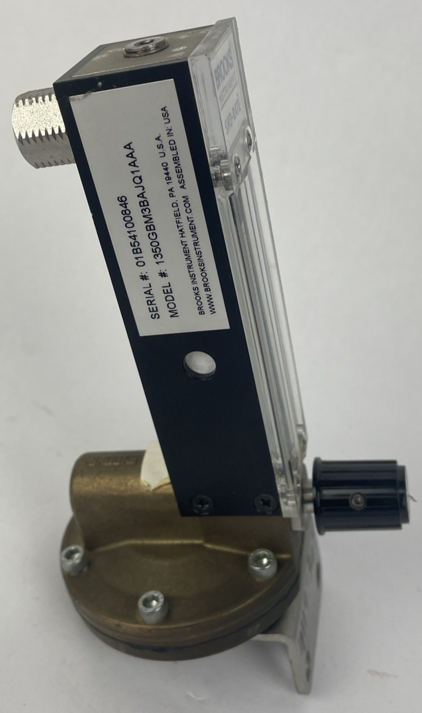 BROOKS Instruments SHO-RATE Glass Tube Variable Flow Meter # 1350GBM3BAJQ1AAA
