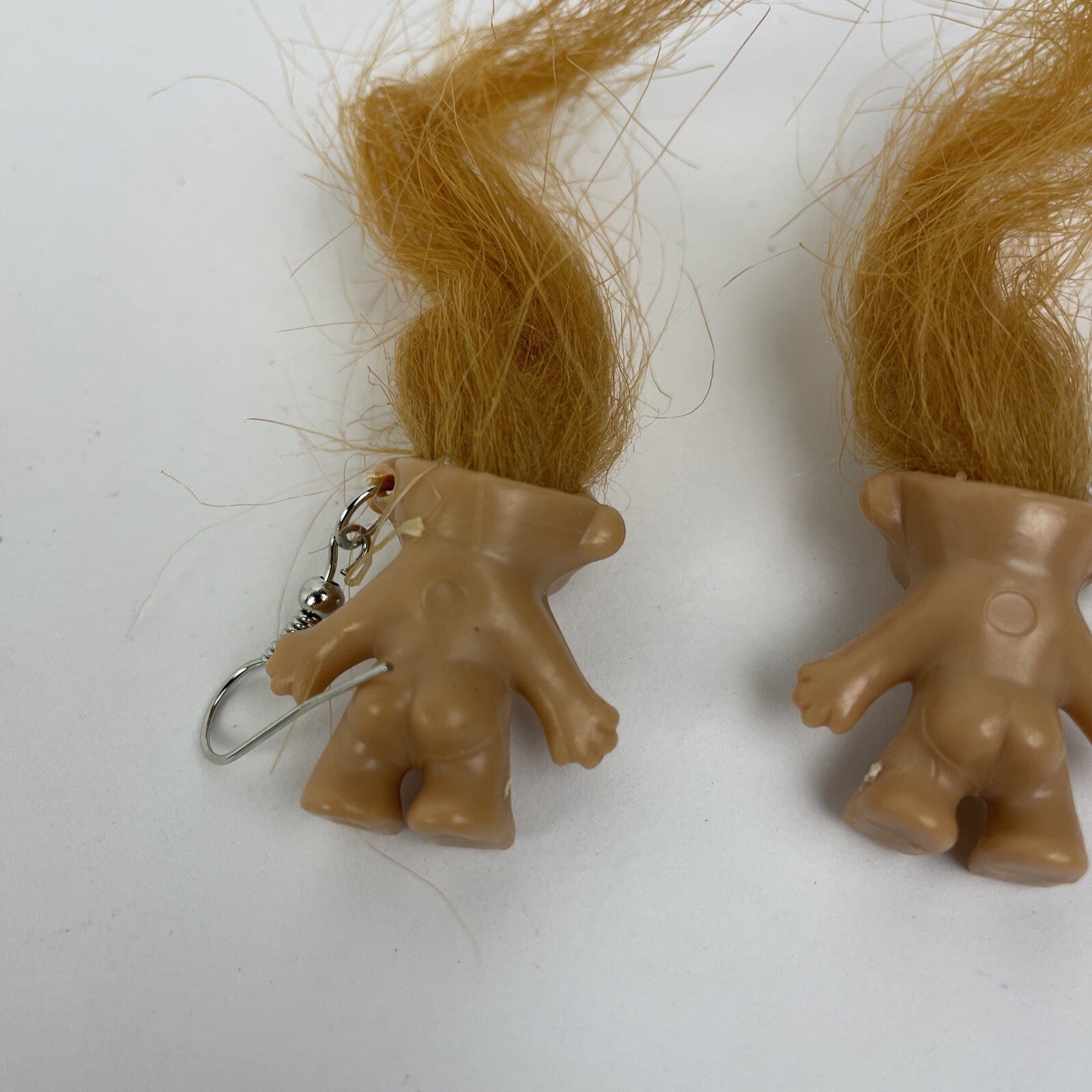 Troll Doll Good Luck All Natural Nude Pierced Earrings Fashion Jewelry - LOOK
