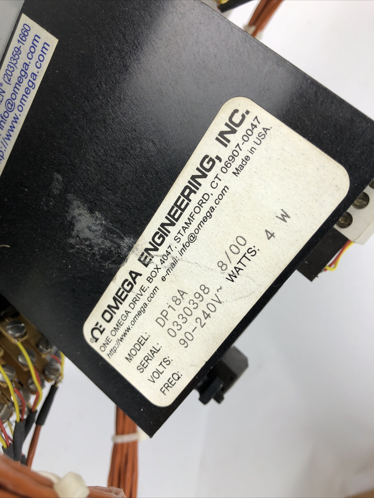 Omega Rotary Thermocouple Selector Switch w Omega DP18A Temperature Controller 
